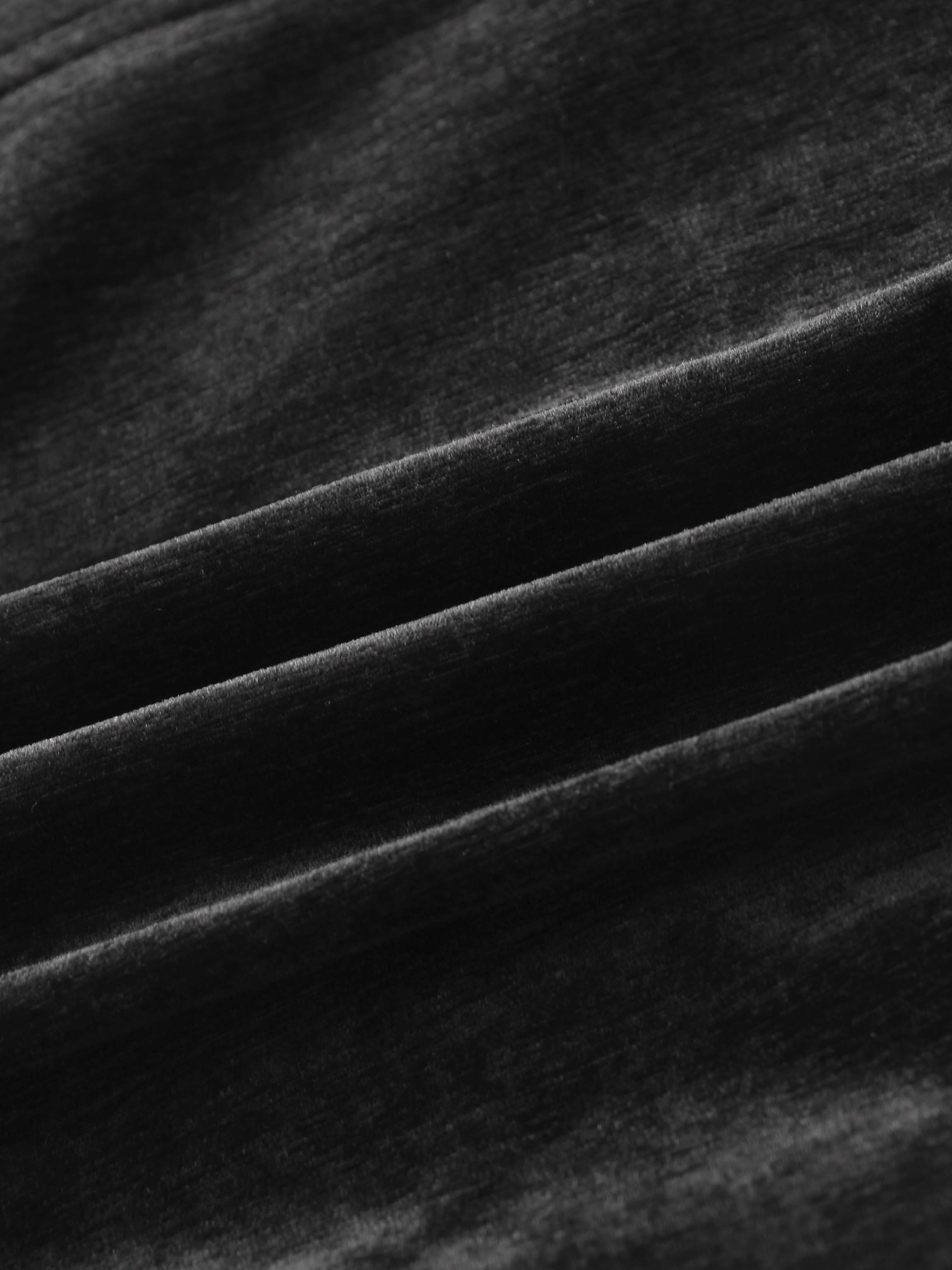 Chenille Blazer-Black