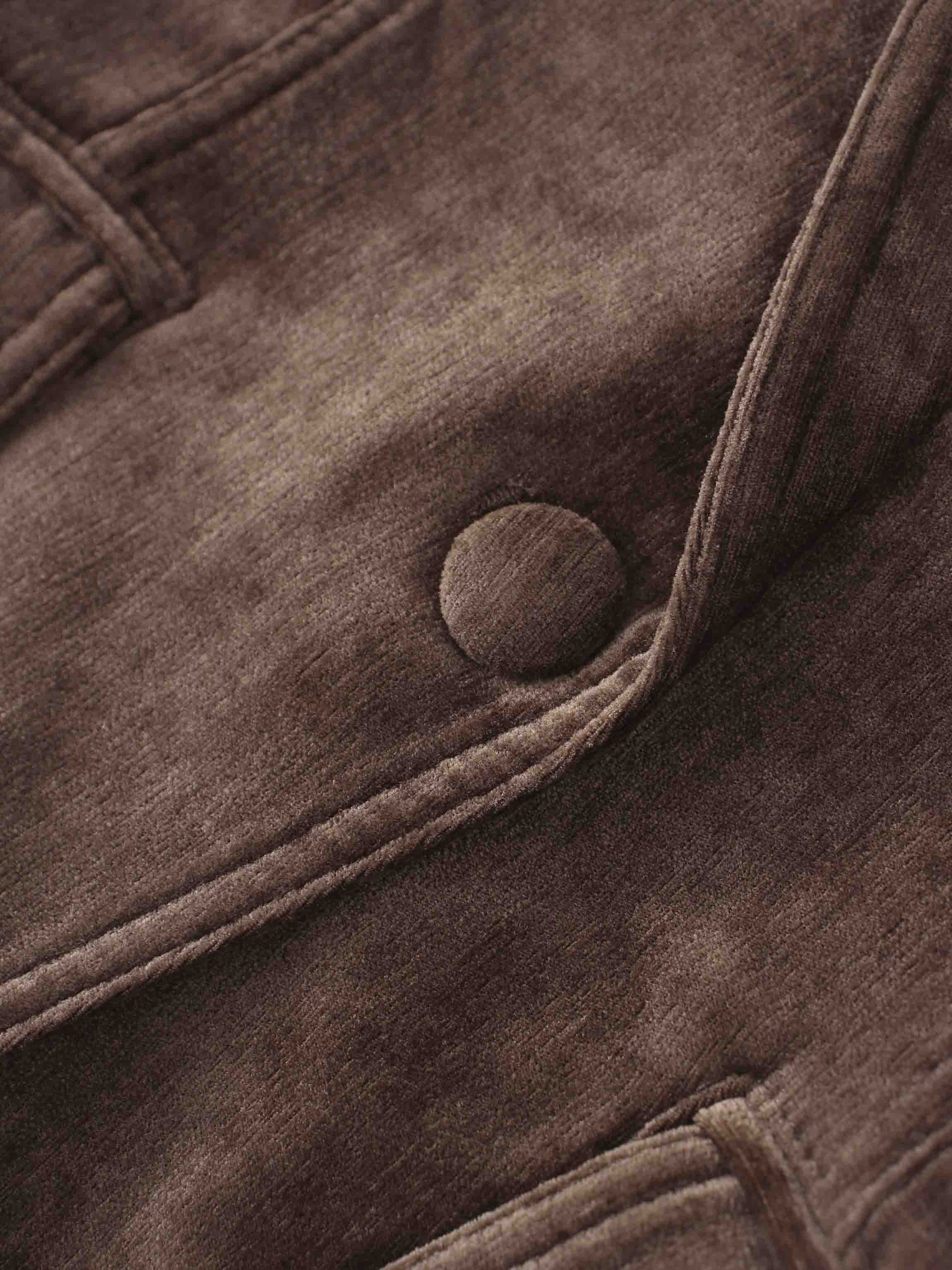 Chenille Blazer-Brown