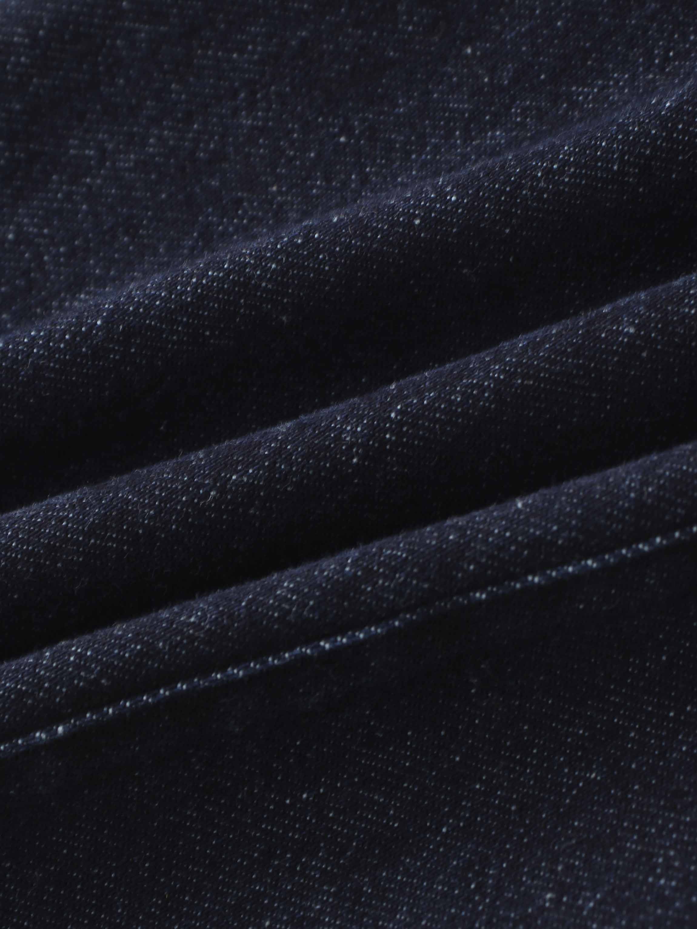 Puff Sleeve Denim Shirt-Blue