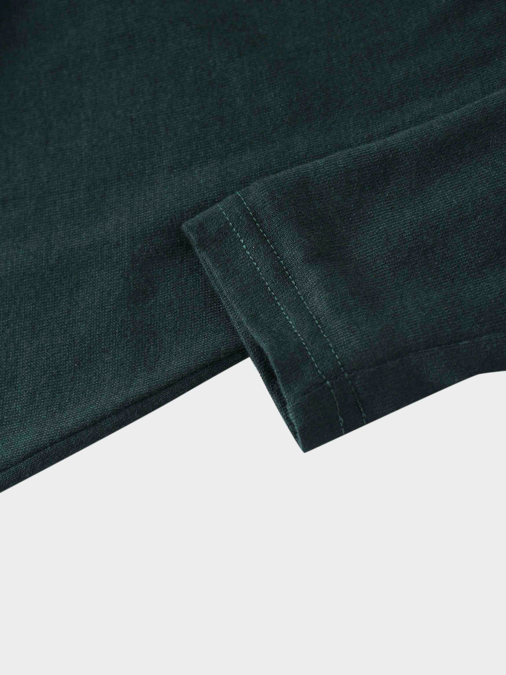 Side Shirred Button Down Knit Dress-Hunter Green