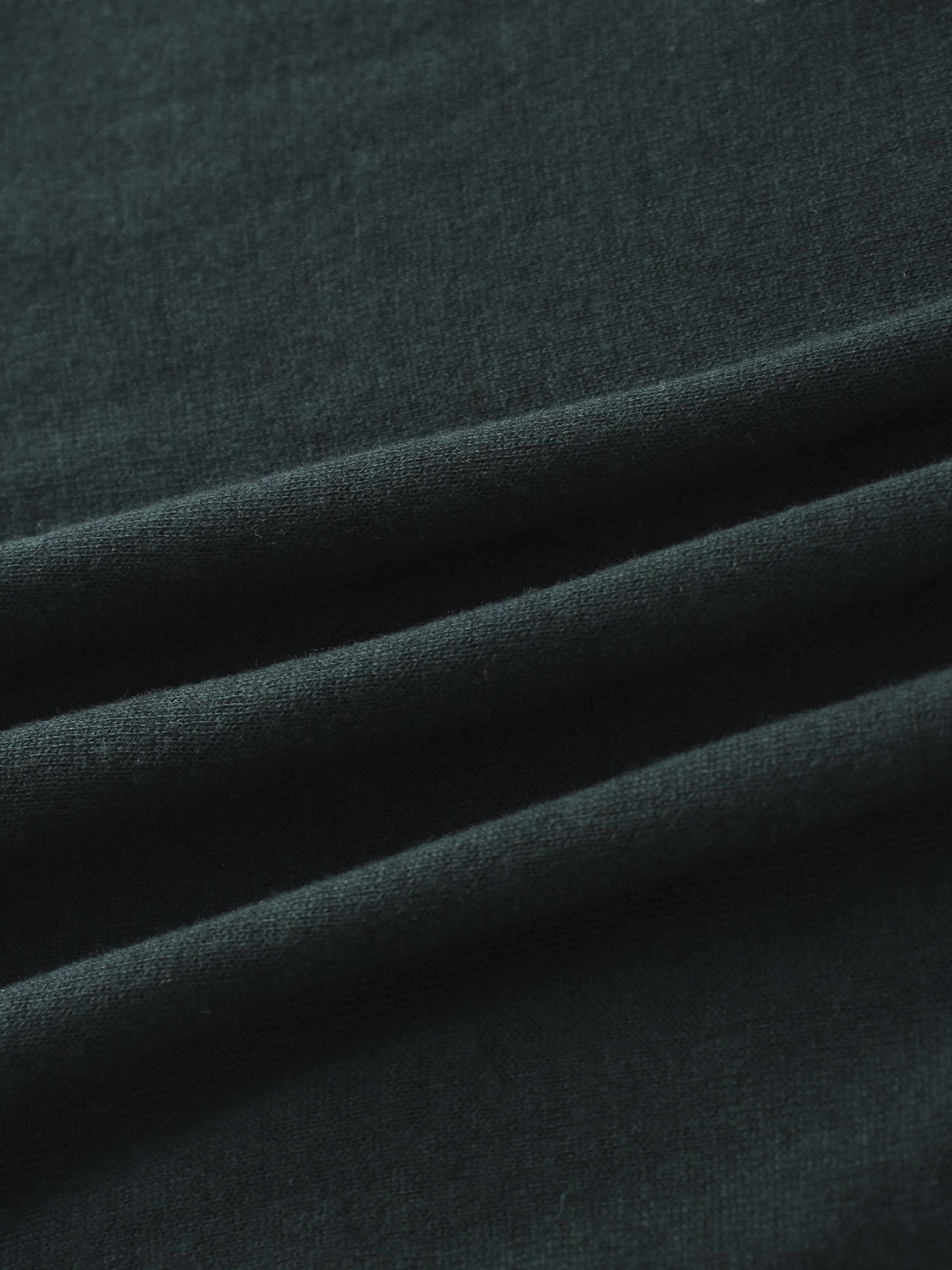 Side Shirred Button Down Knit Dress-Hunter Green