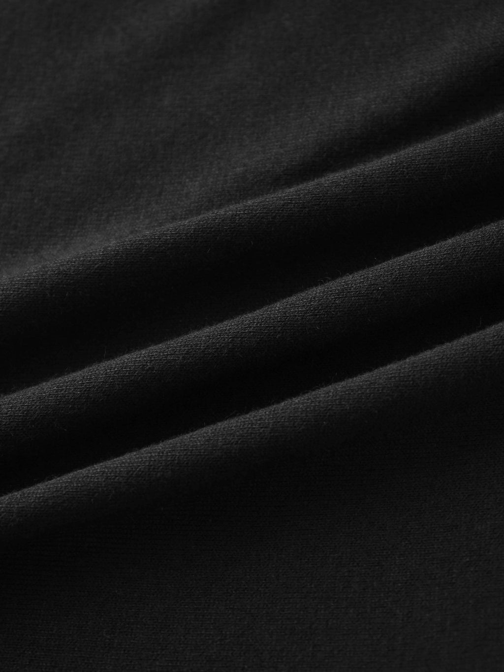 Side Shirred Button Down Knit-Black