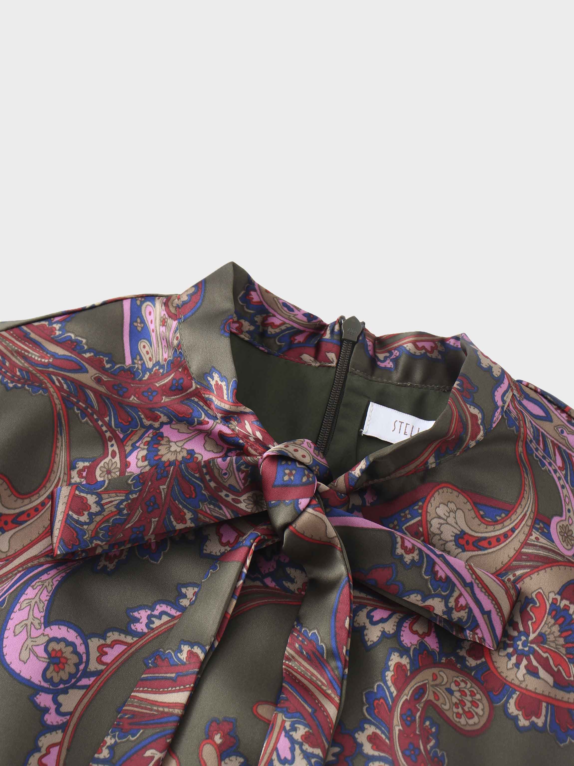 Emma Dress-Olive Paisley