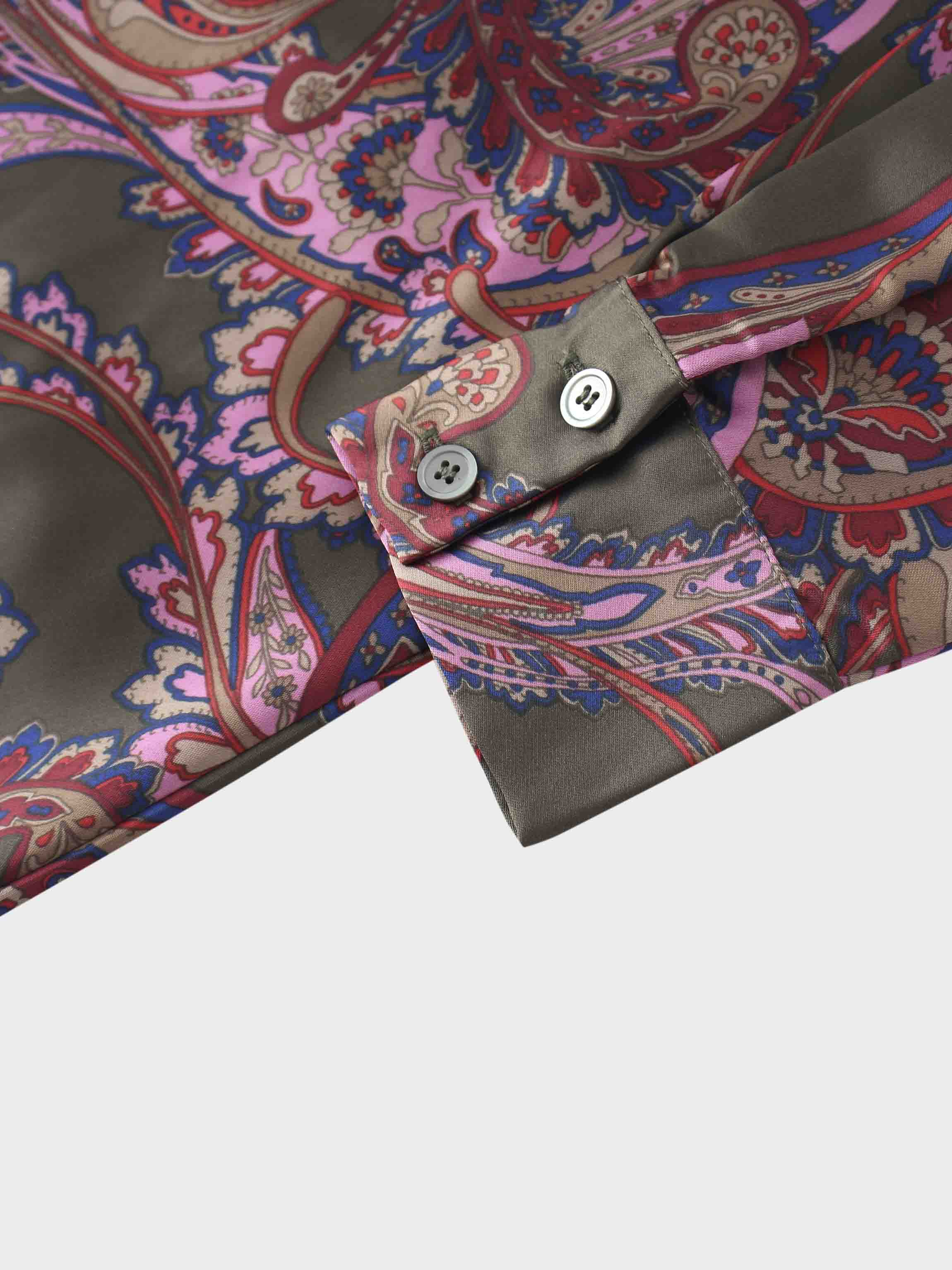 Emma Dress-Olive Paisley