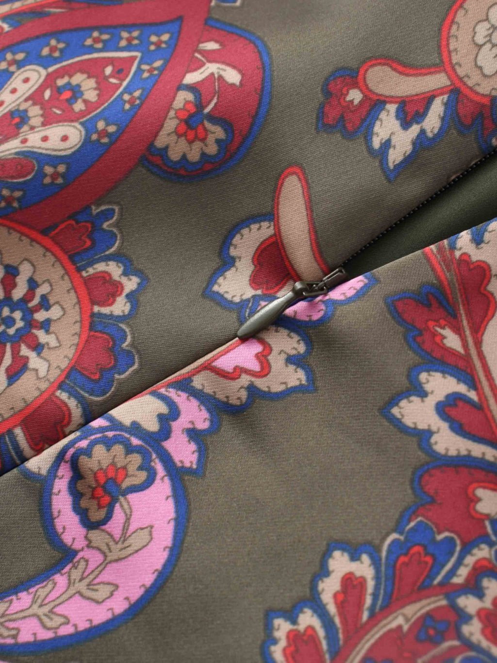 Emma Dress-Olive Paisley