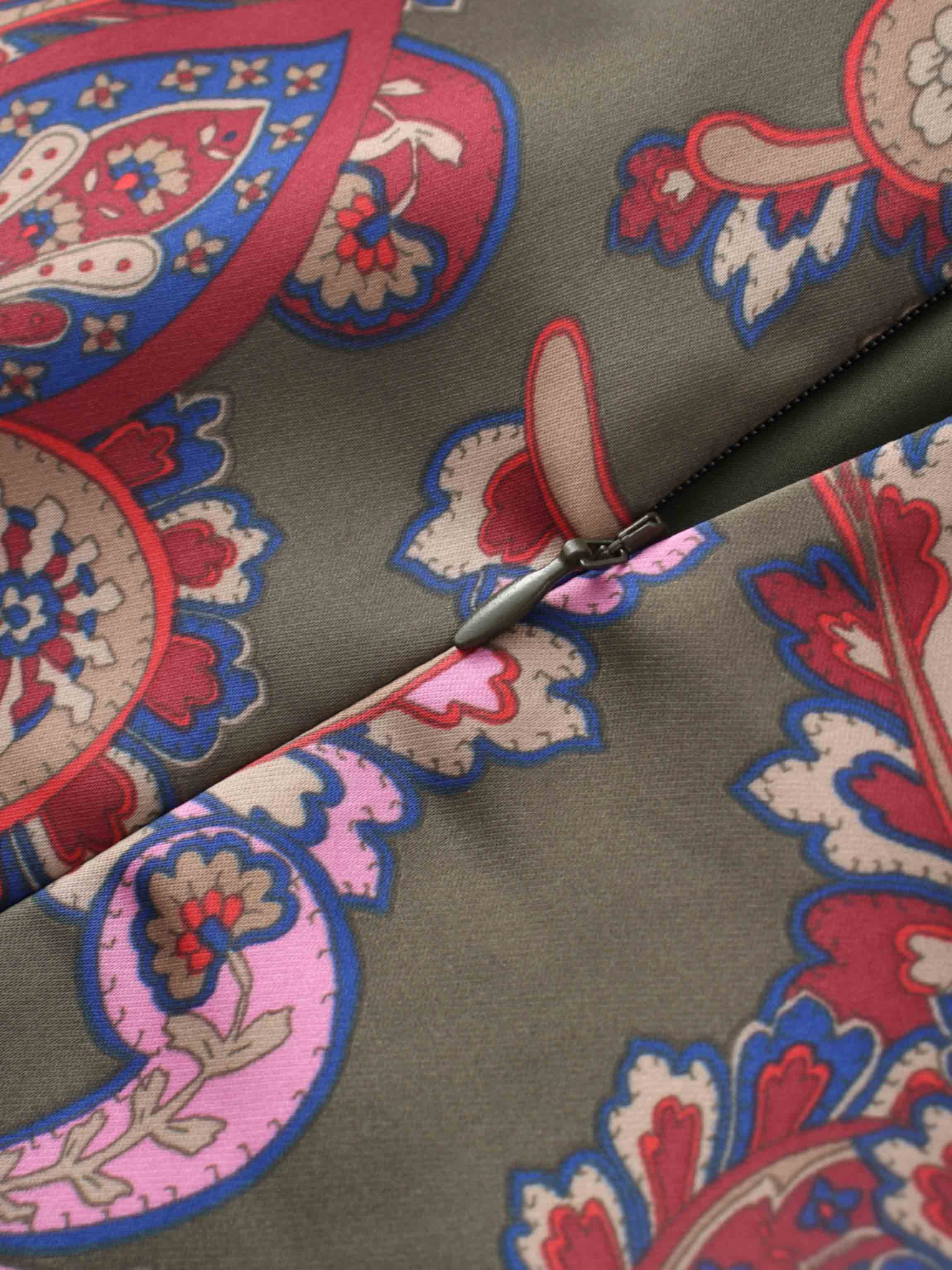 Emma Dress-Olive Paisley