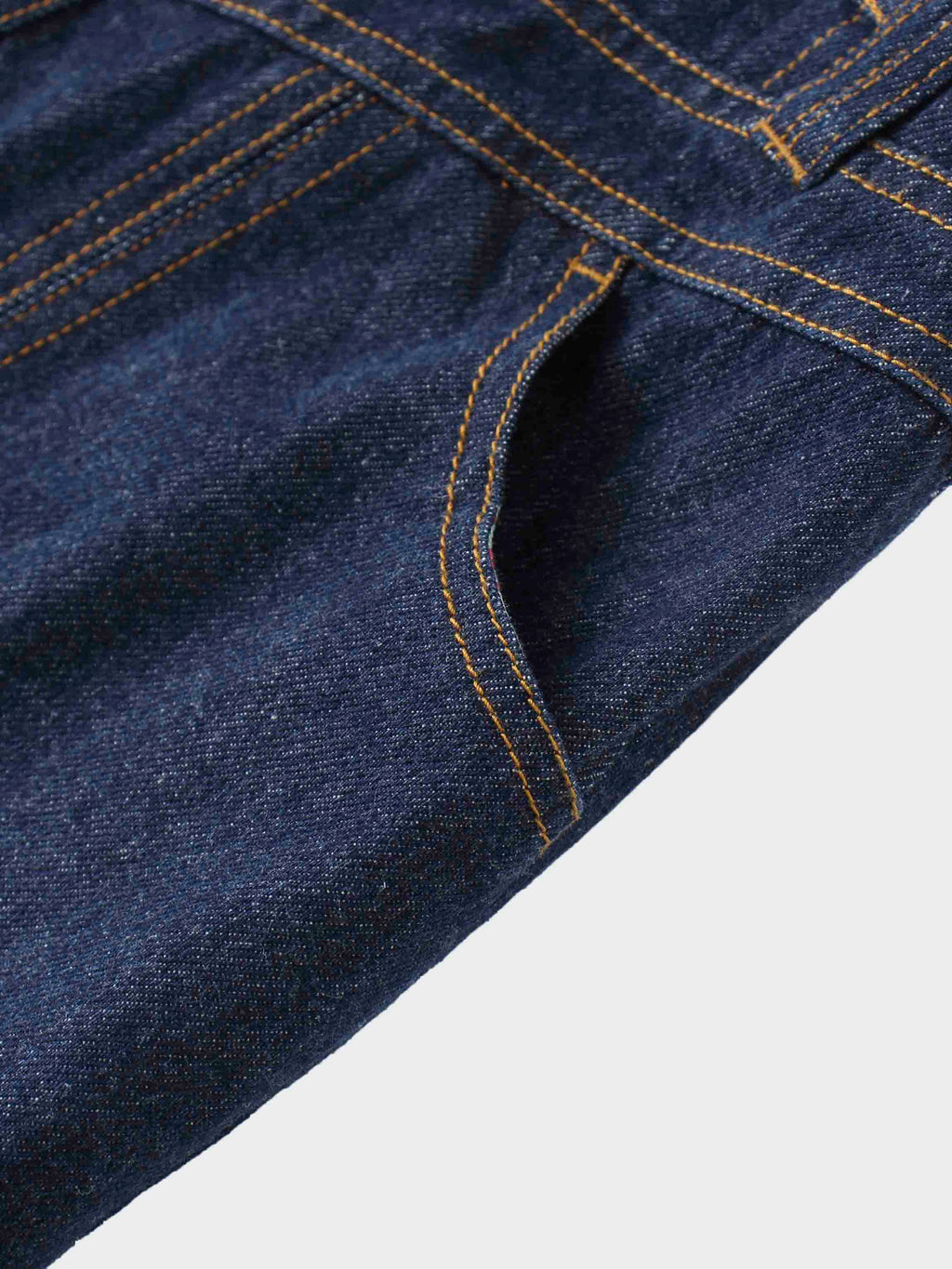 Button Design Denim Skirt-Blue