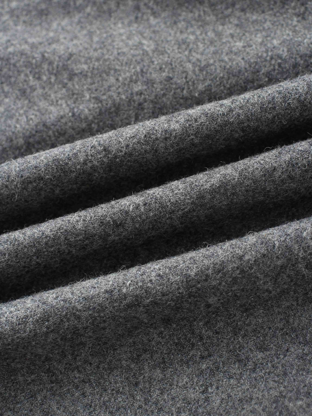 Wool Blend Short Panel Skirt-Charcoal Grey