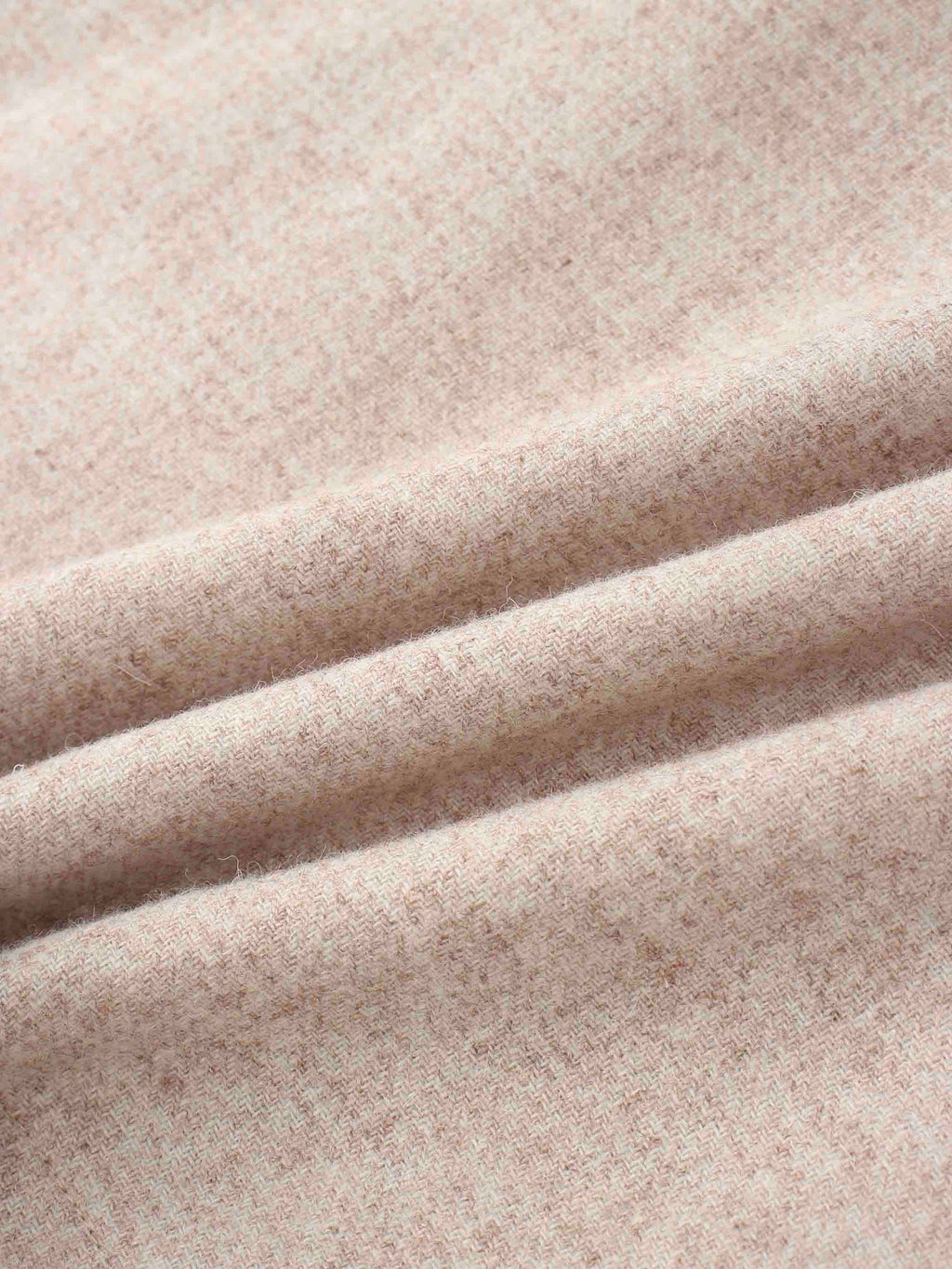 Wool Blend Short Panel Skirt-Oatmeal