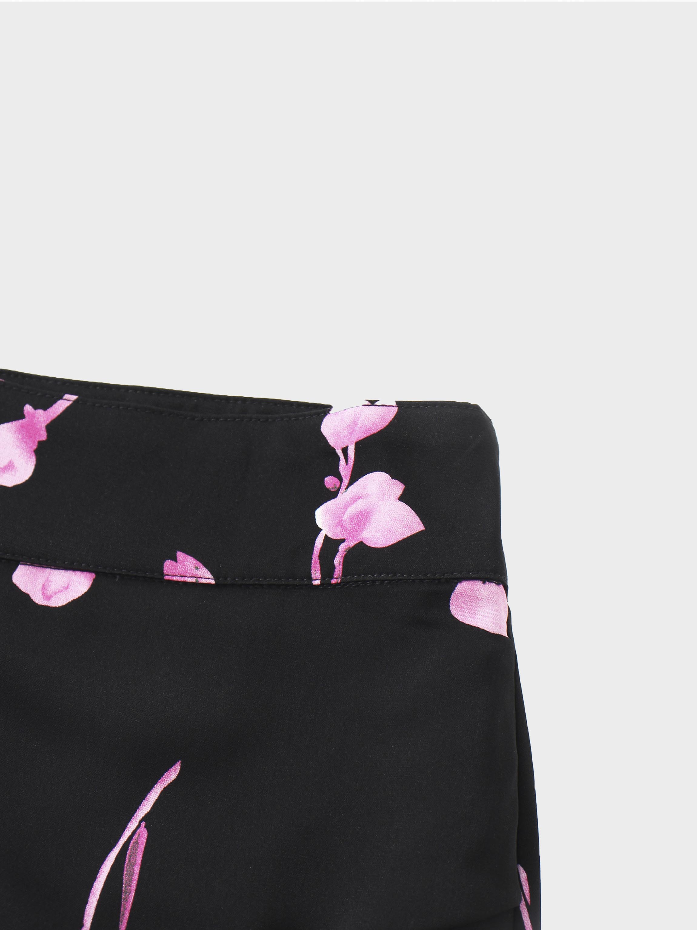 Gathered Overlay Skirt-Pink Floral