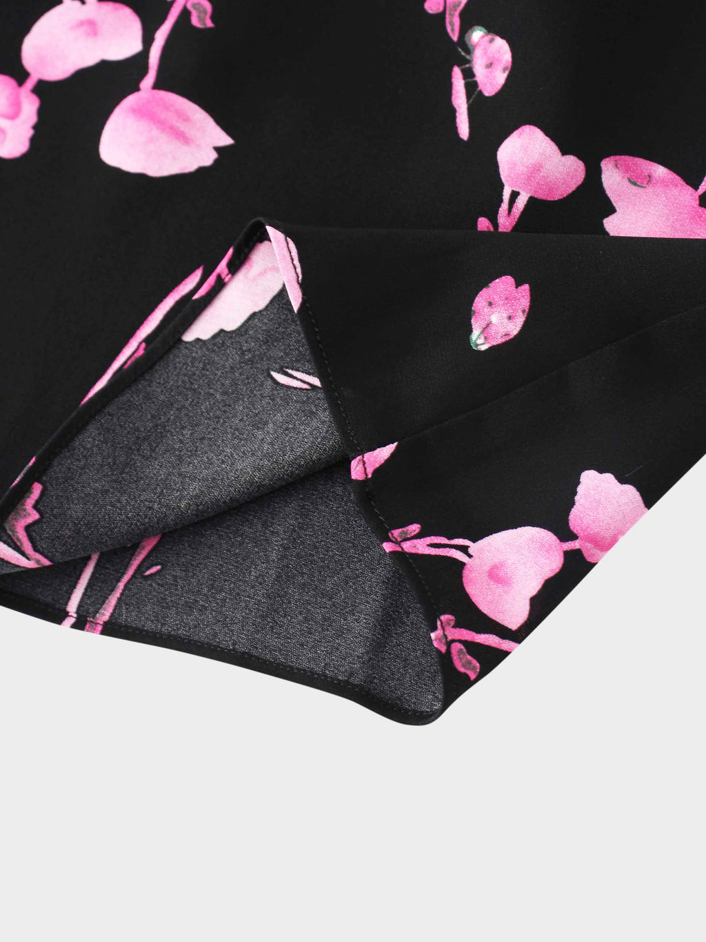 Gathered Overlay Skirt-Pink Floral