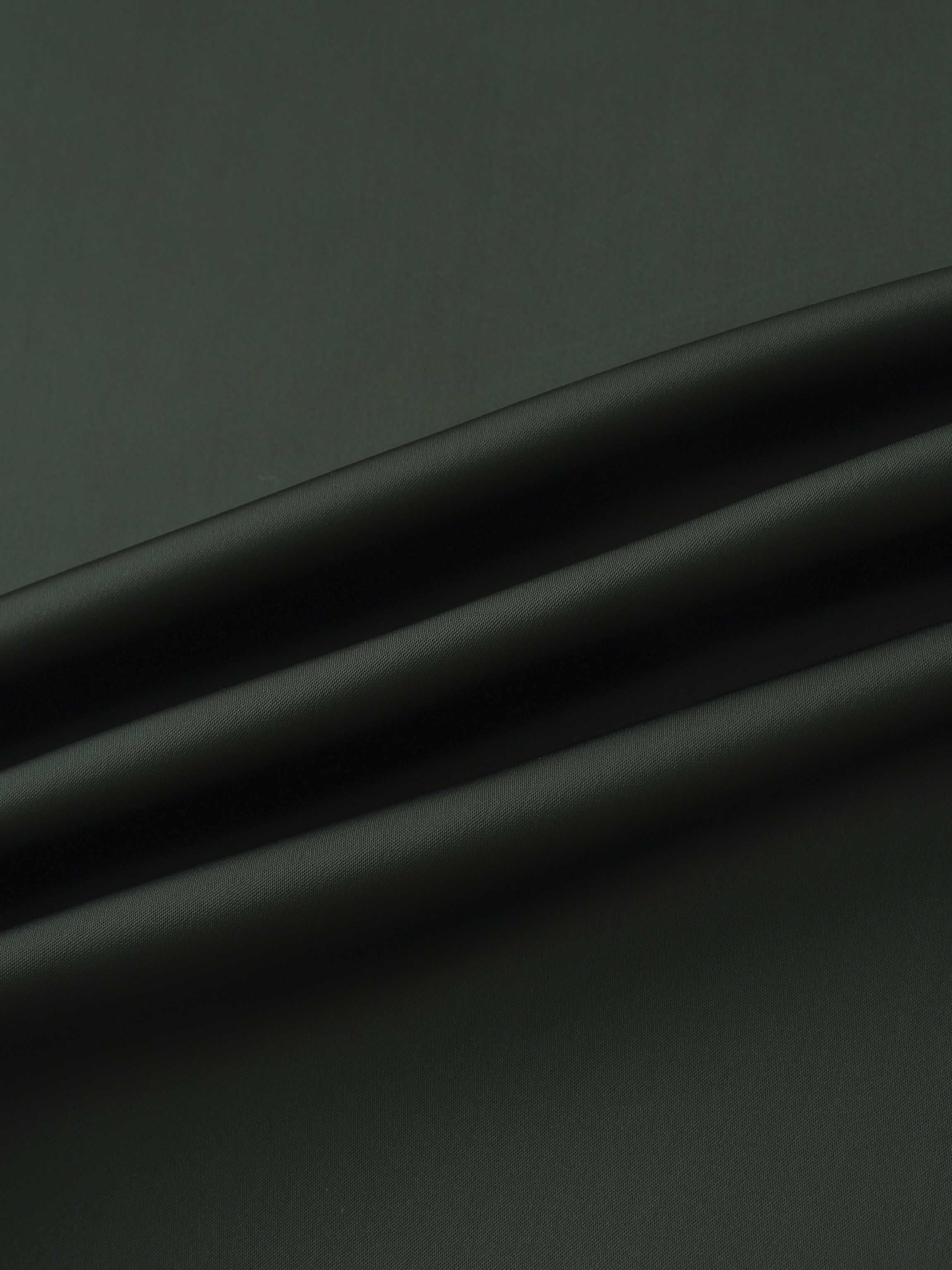 Solid Faux Satin Slip Skirt-Hunter Green