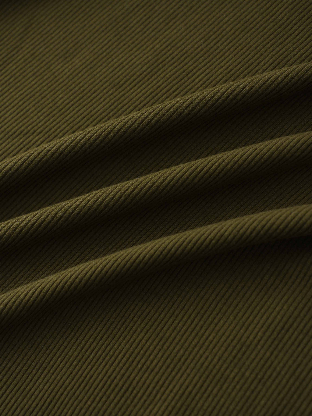 RIBBED HIGH V 3Q-CHOCOLATE BROWN