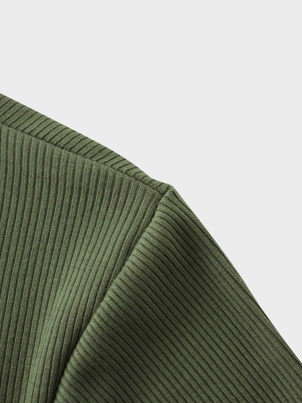 RIBBED HIGH V 3Q-CAMOUFLAGE GREEN