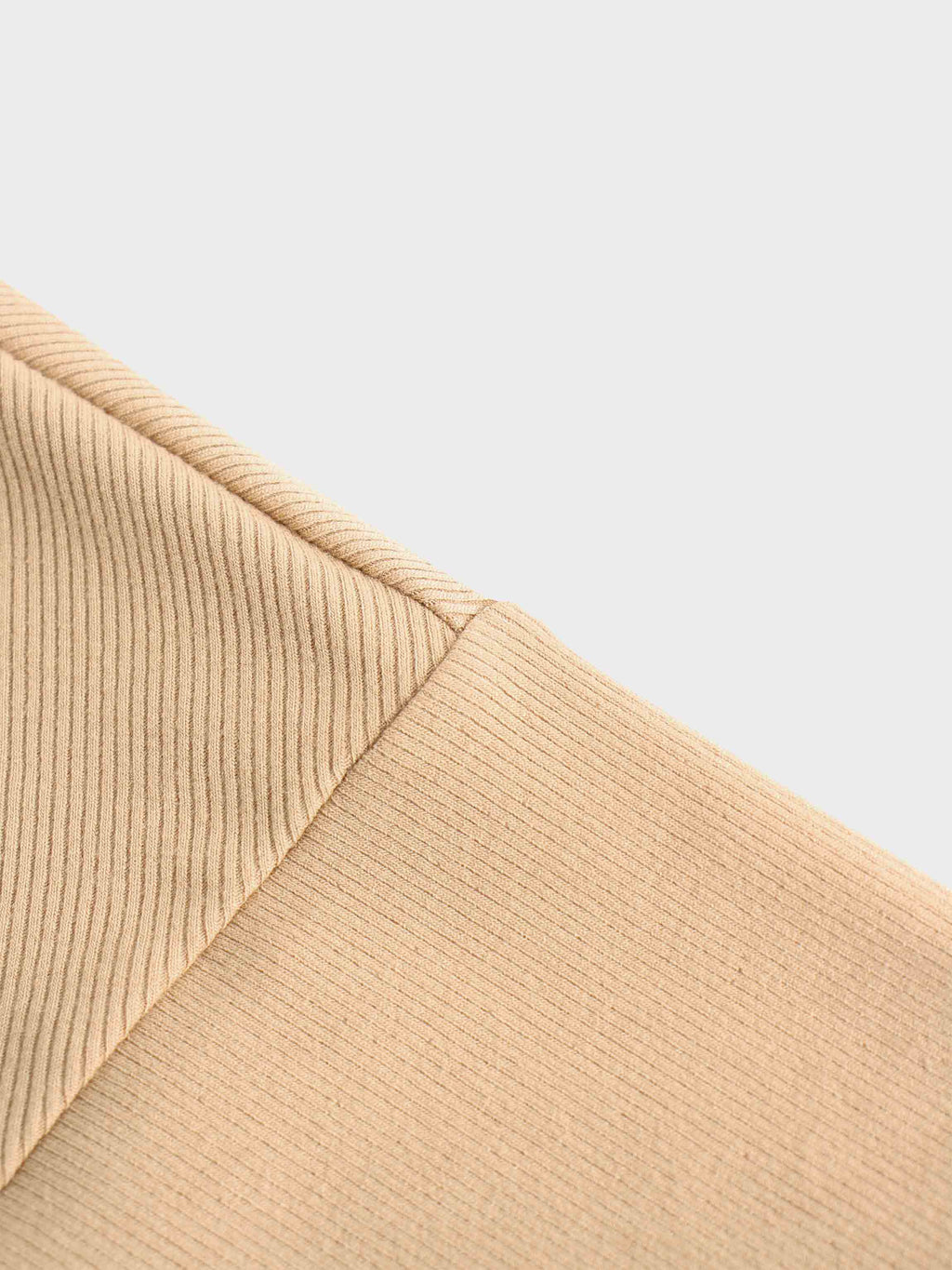 CREW RIBBED DOLMAN-TAUPE