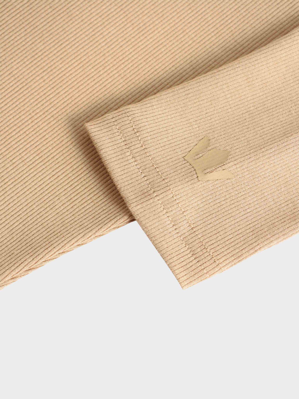 CREW RIBBED DOLMAN-TAUPE