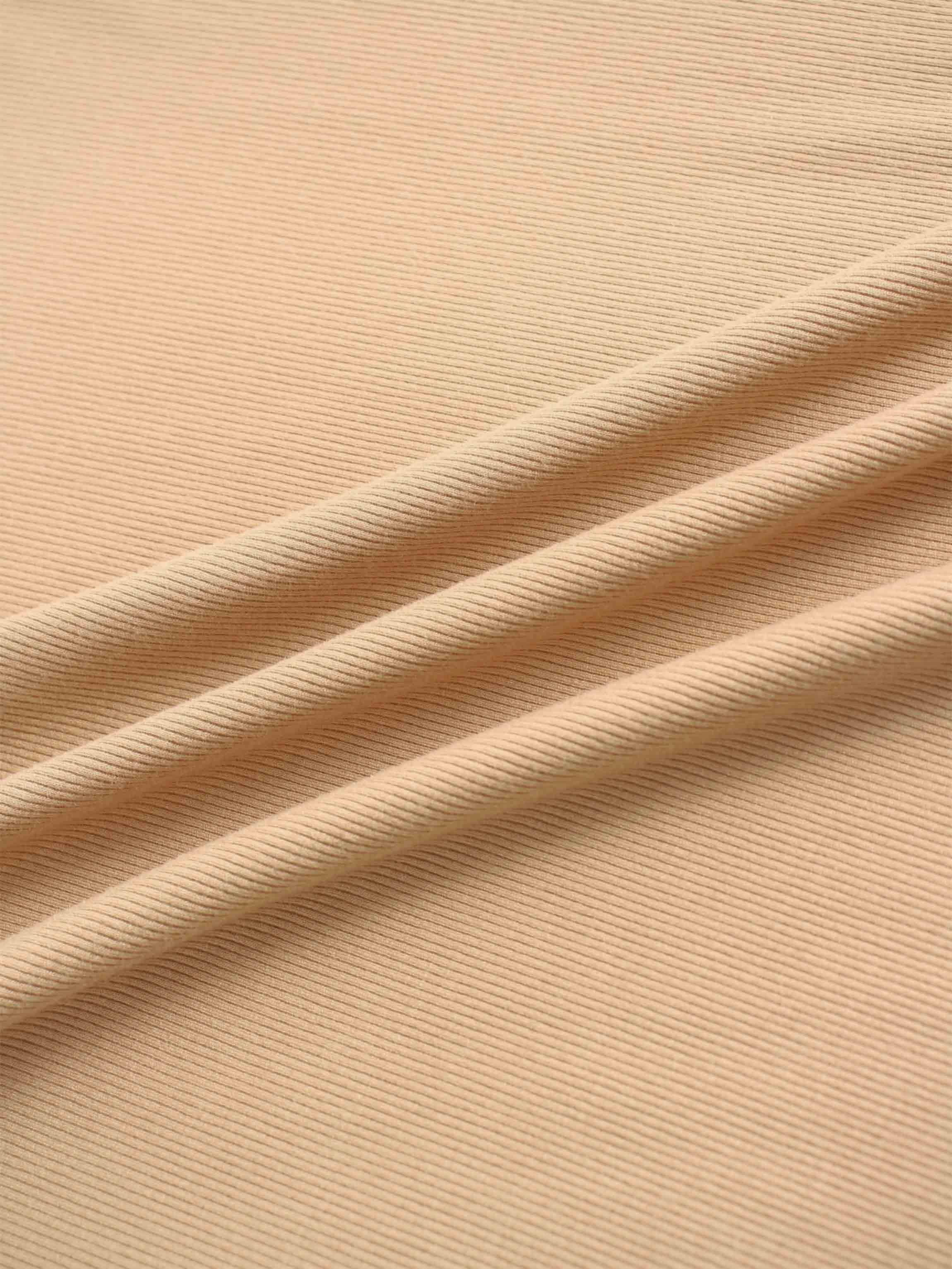 CREW RIBBED DOLMAN-TAUPE