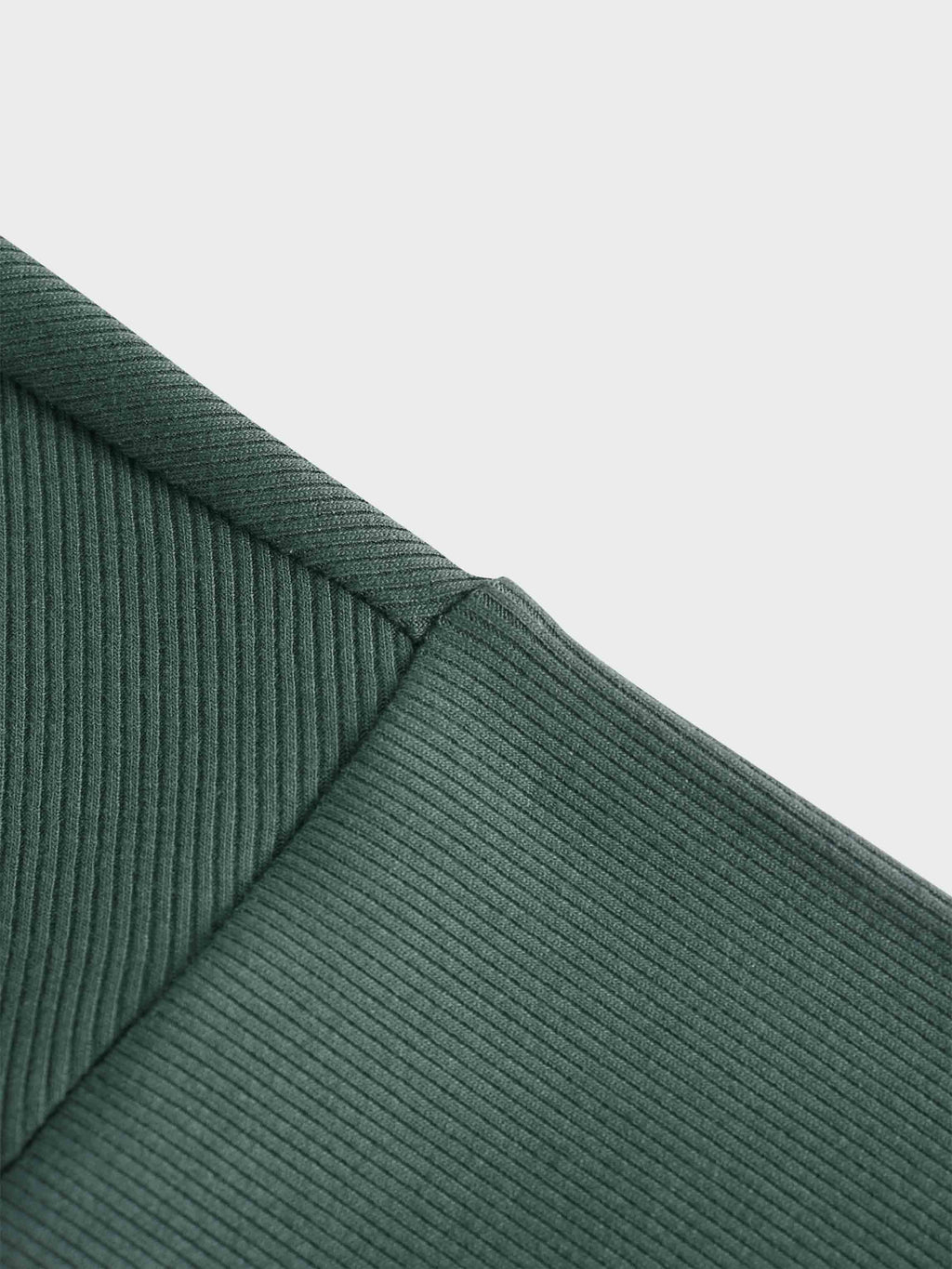 CREW RIBBED DOLMAN-EMERALD GREEN