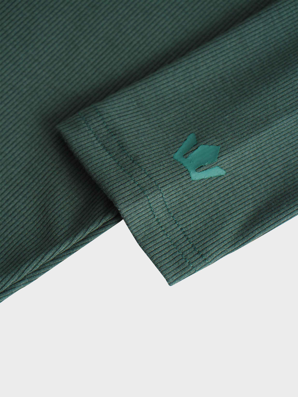 CREW RIBBED DOLMAN-EMERALD GREEN