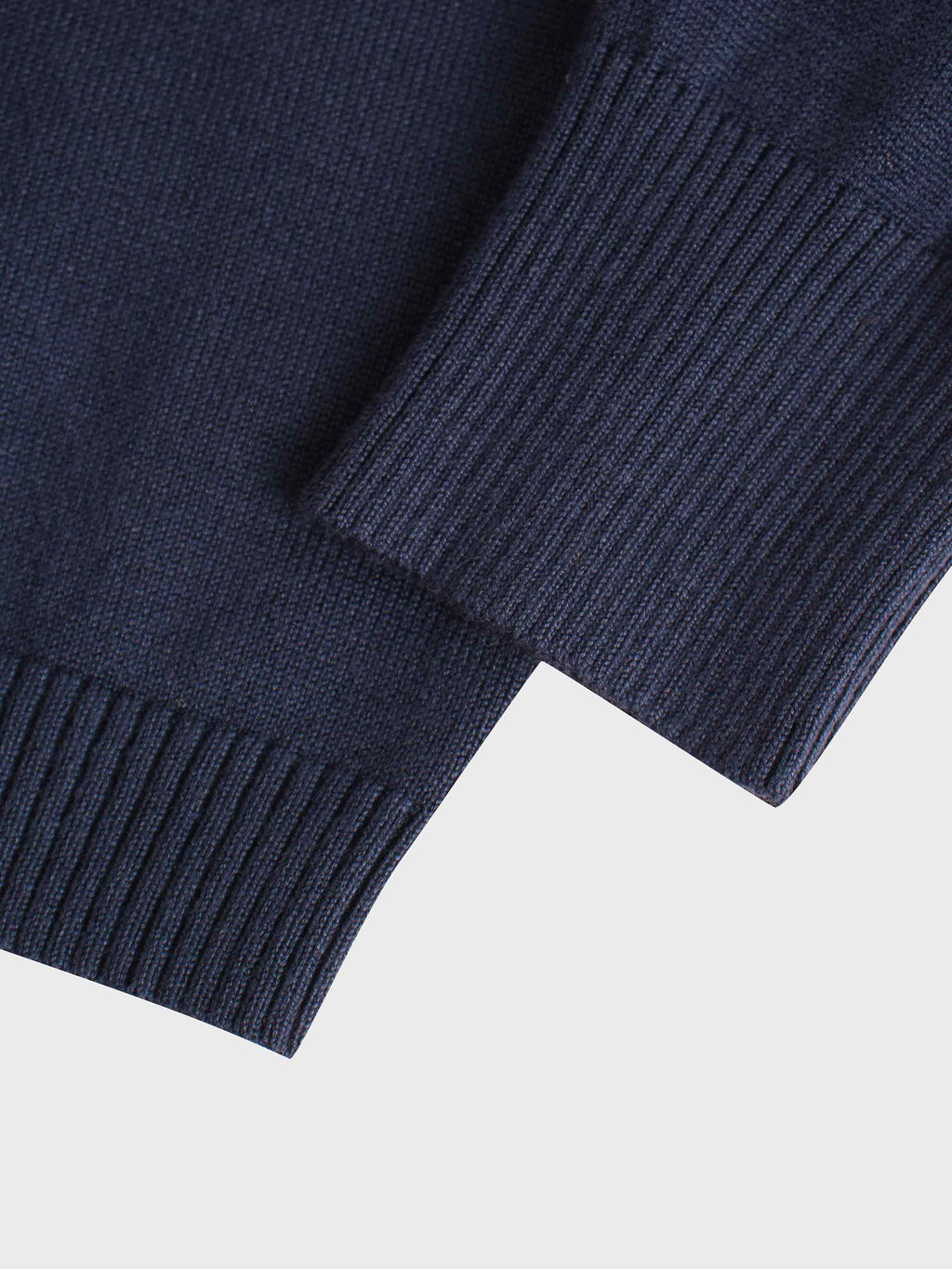 Cropped Bow Cardigan-Navy