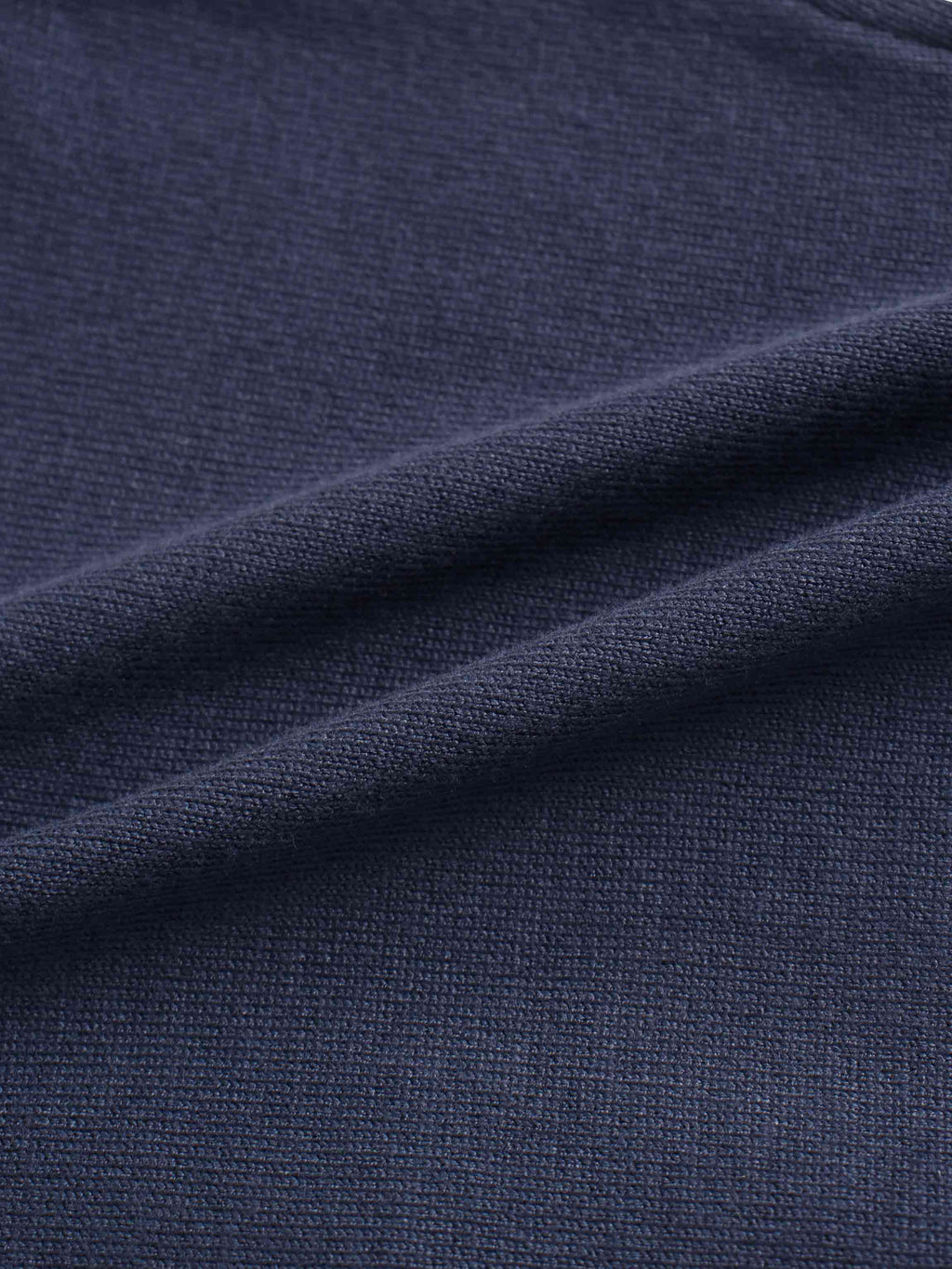 Cropped Bow Cardigan-Navy