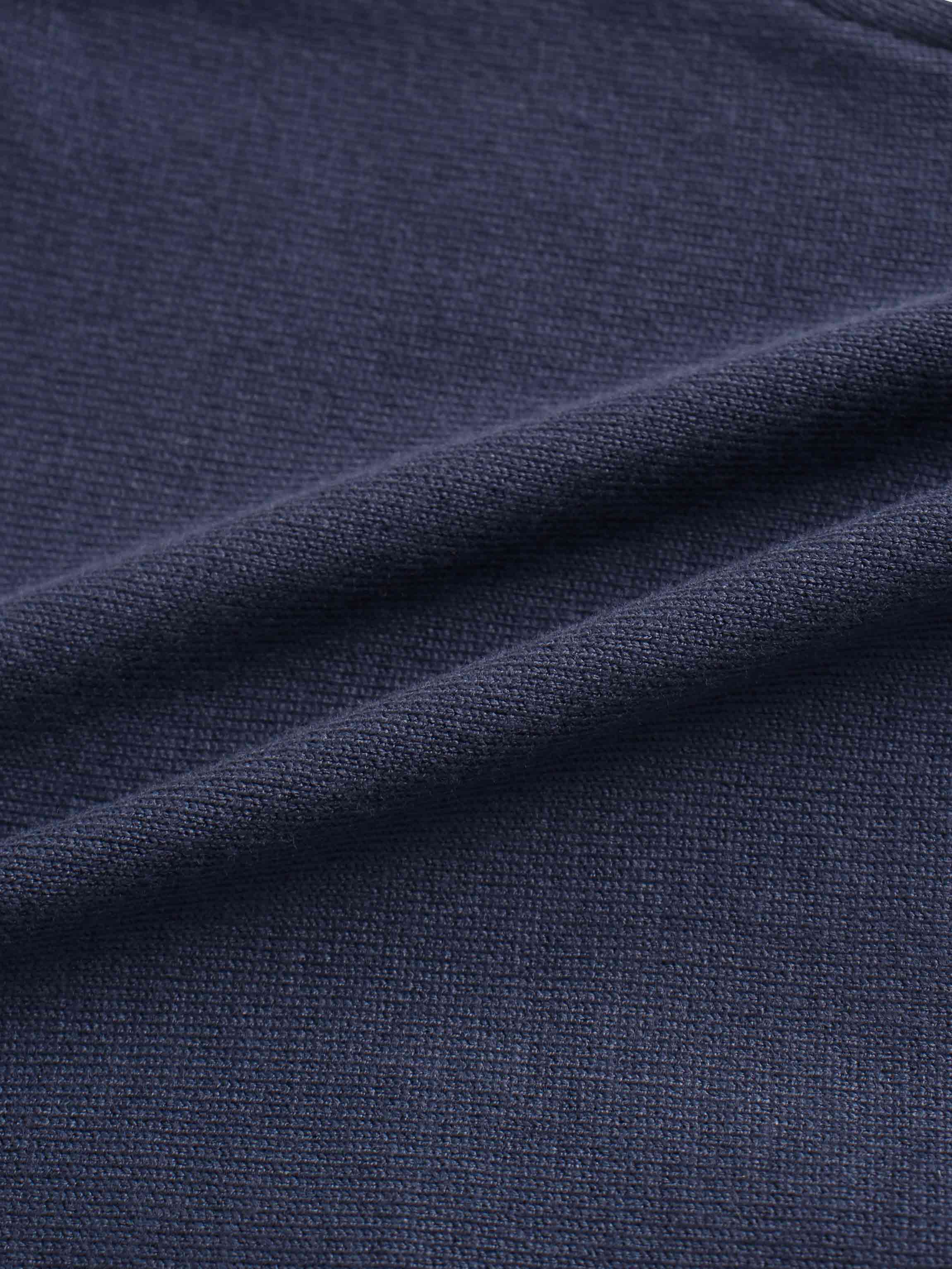 Cropped Bow Cardigan-Navy