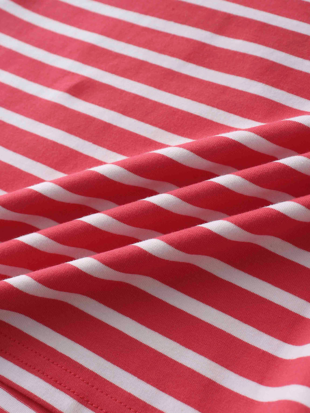 Crown Embossed T-Shirt-Coral/White