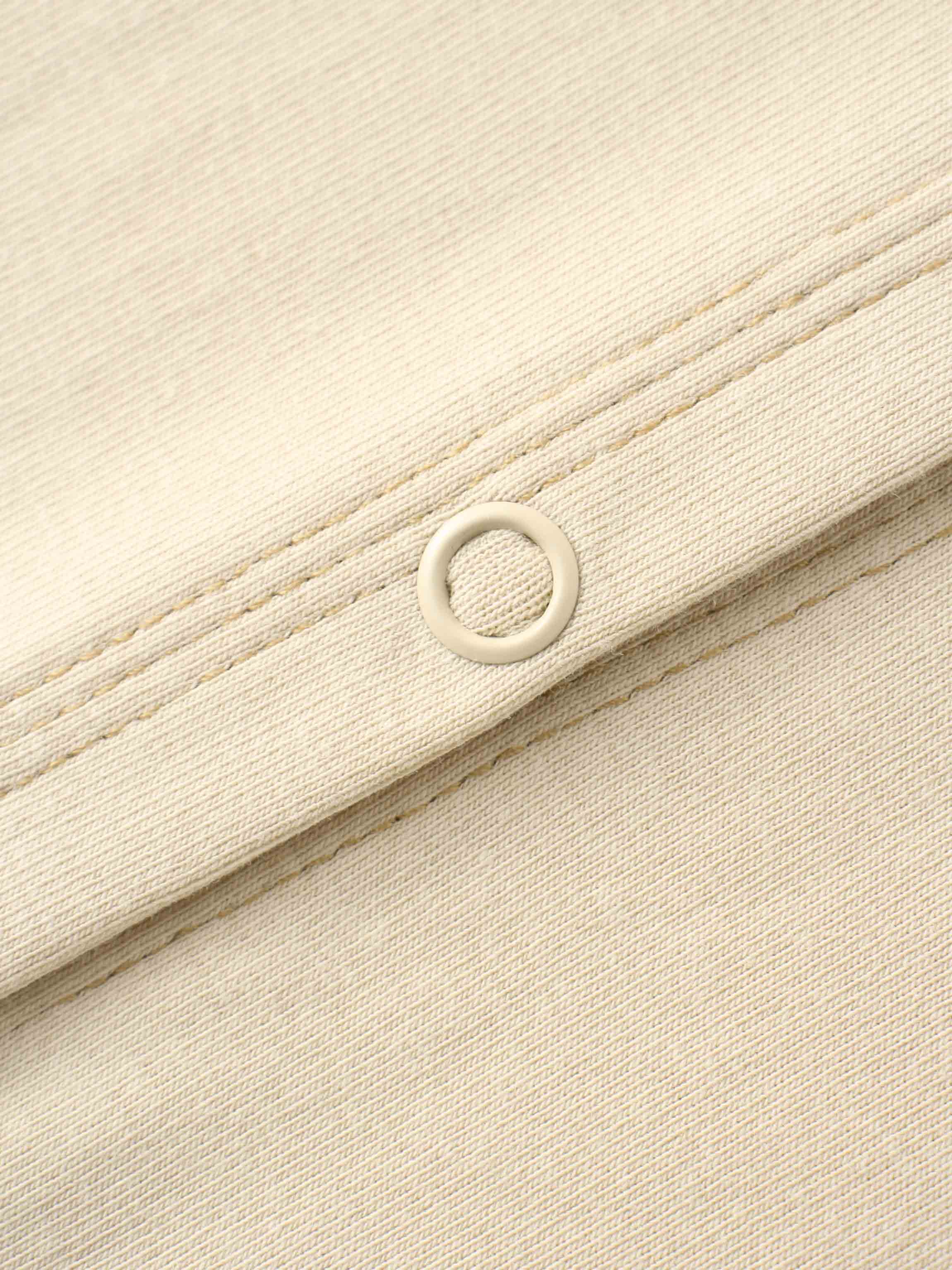 Basic T-Shirt Cropped Cardigan-Tan