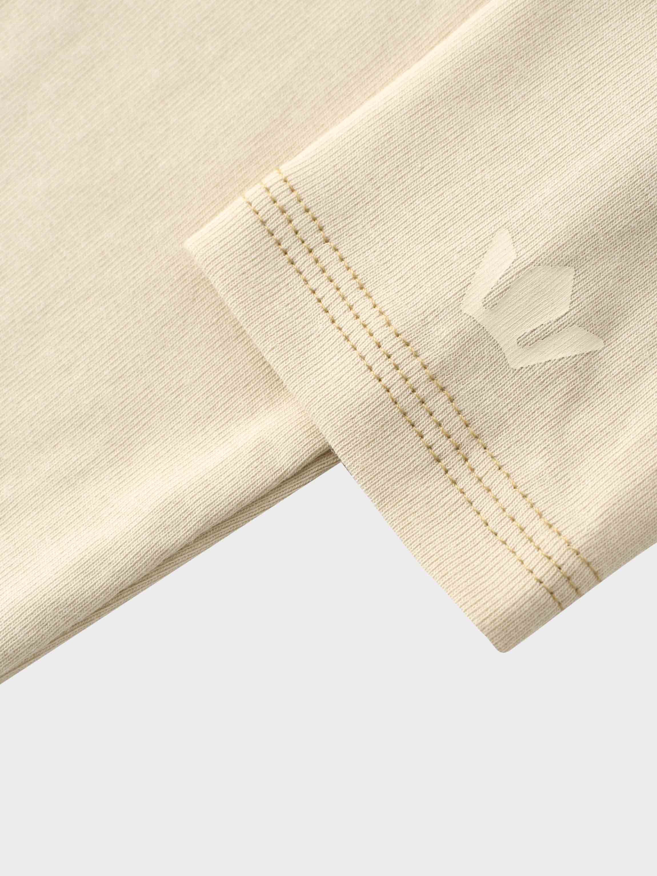 Basic T-Shirt Cropped Cardigan-Tan