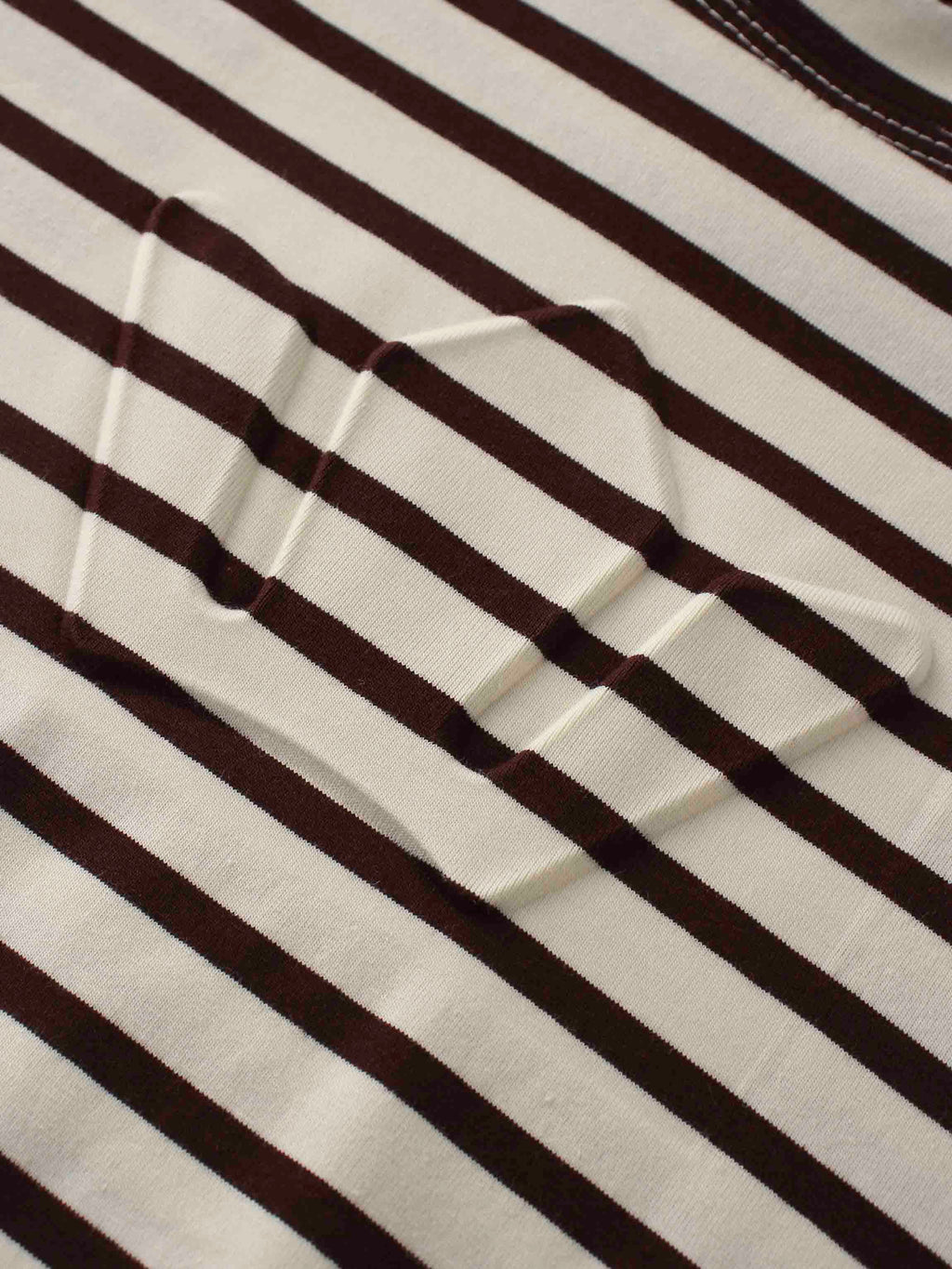 Crown Embossed T-Shirt-Brown/Ivory