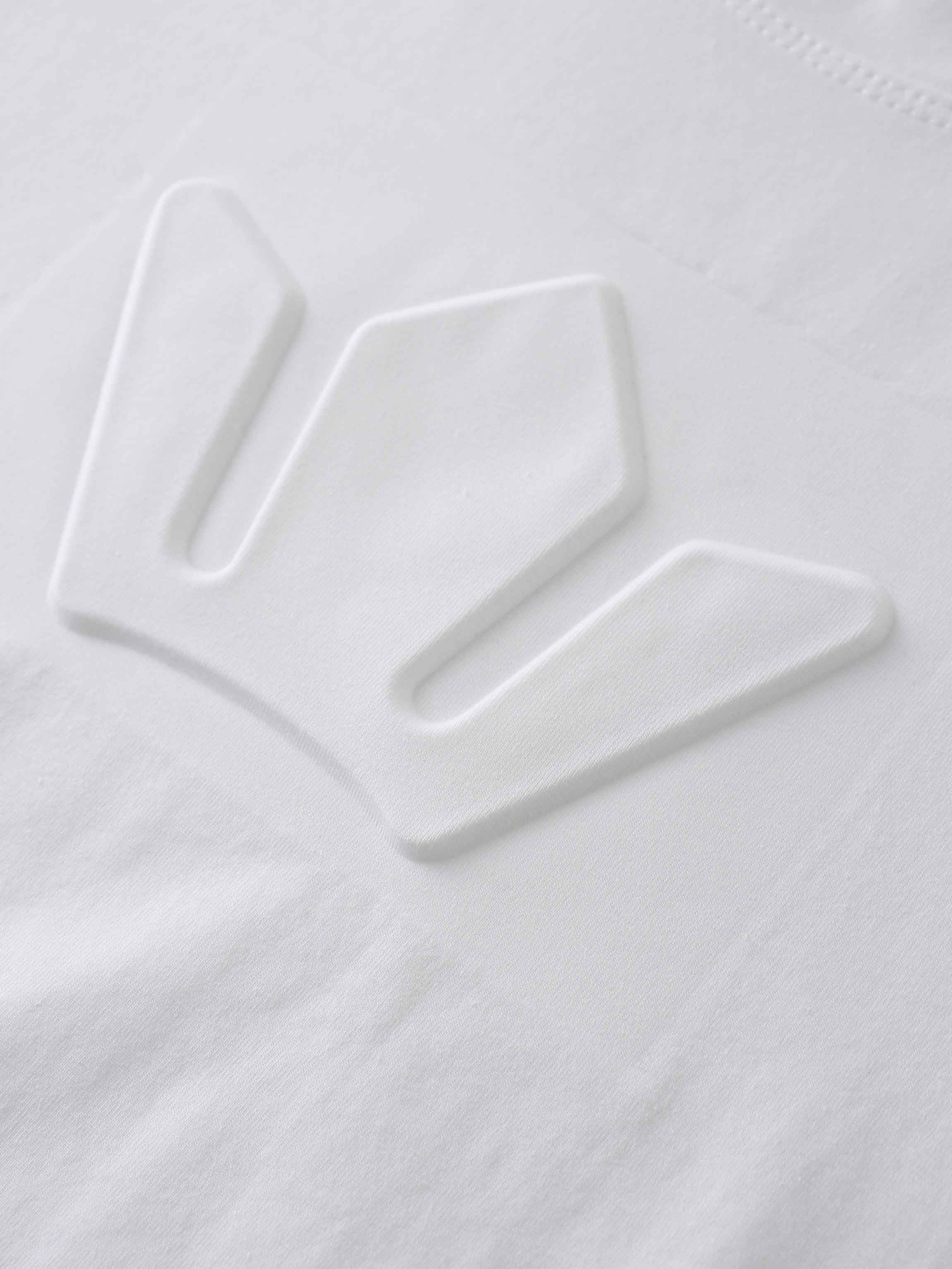 Crown Embossed T-Shirt-White