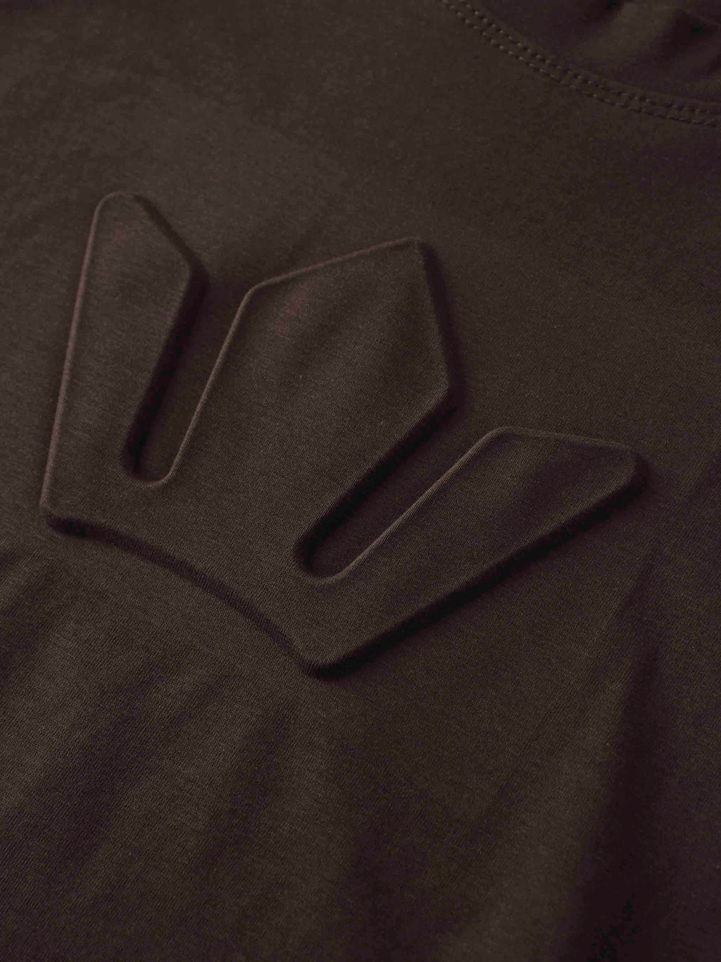 Crown Embossed T-Shirt-Brown