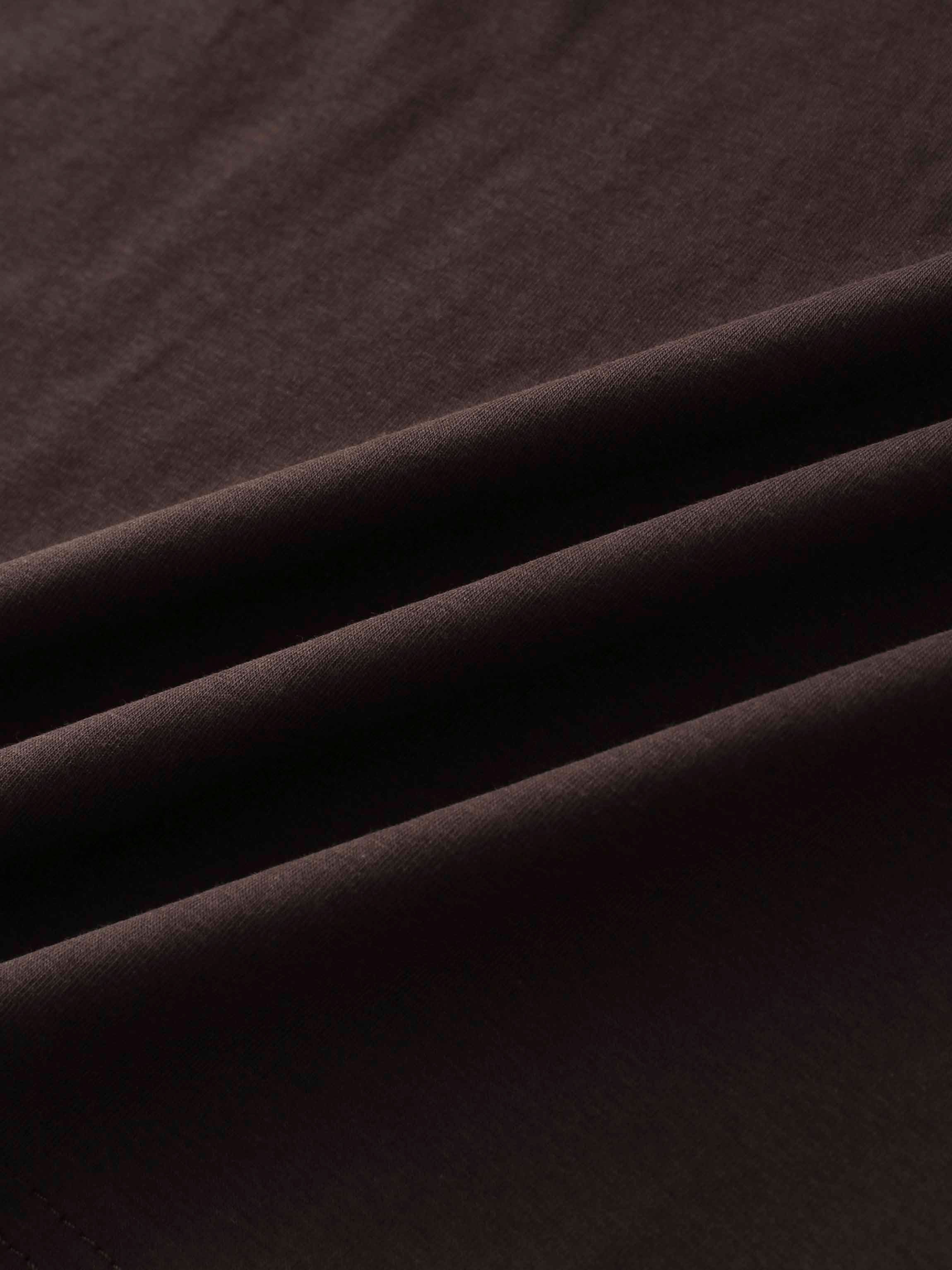 Crown Embossed T-Shirt-Brown