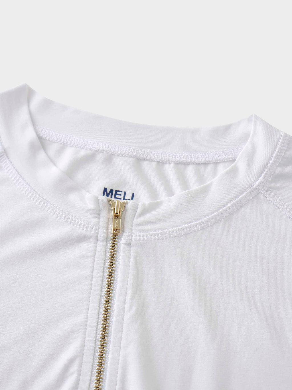 Modal Zip Up Bomber-White
