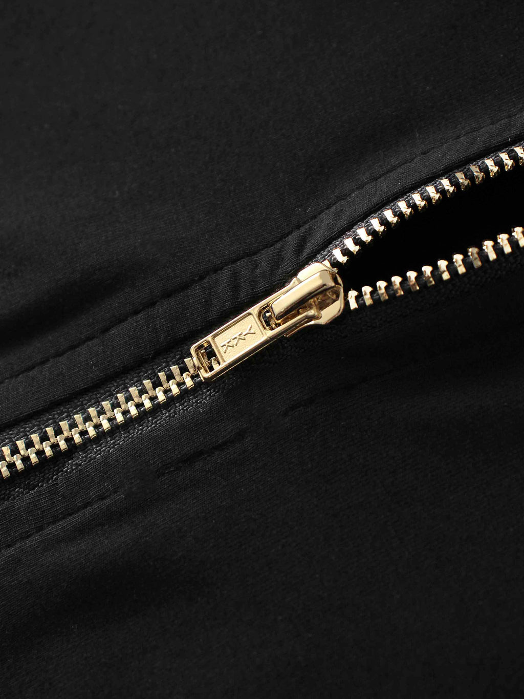 Modal Zip Up Bomber-Black