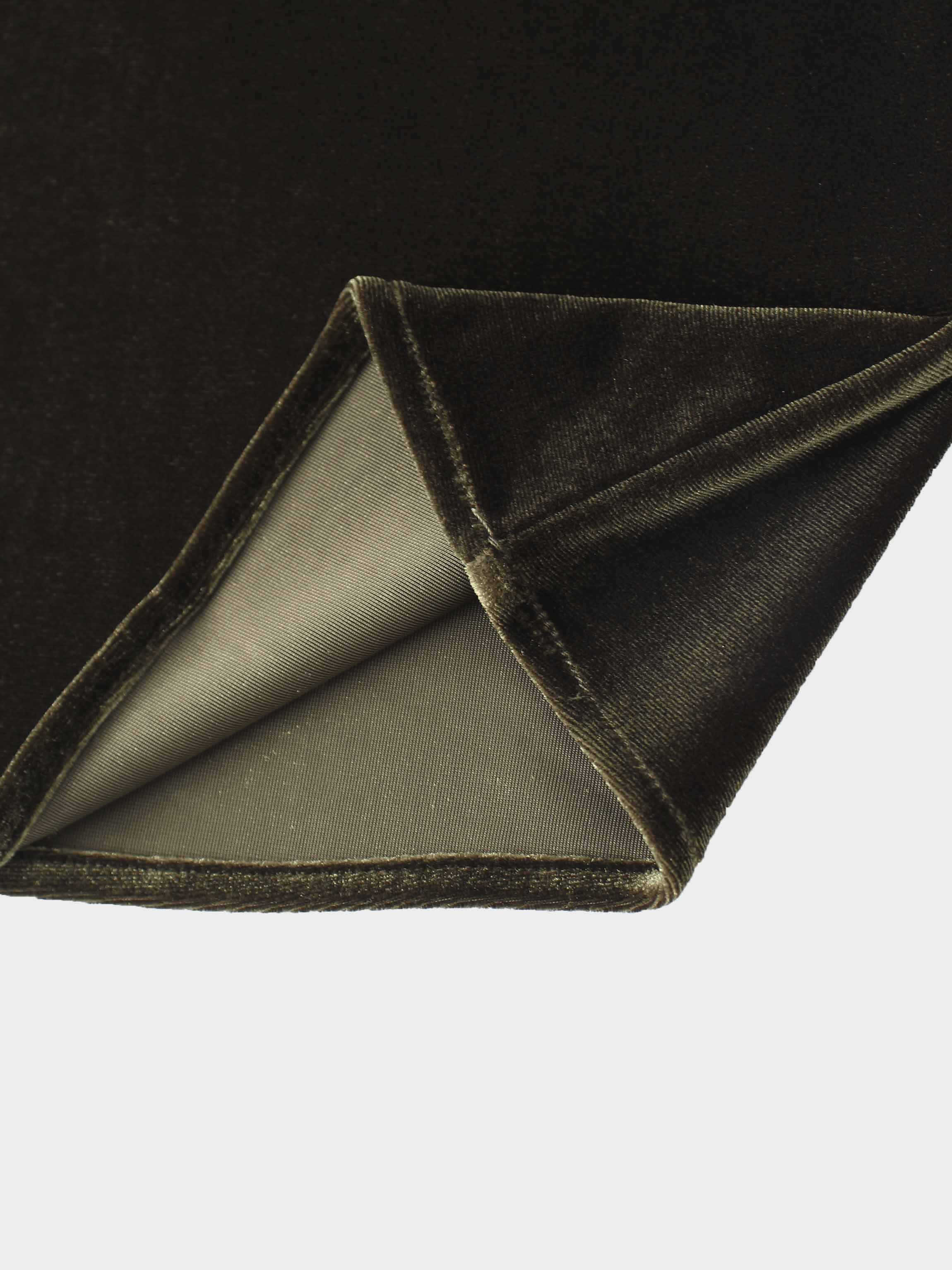 Velour Slip Skirt-Green