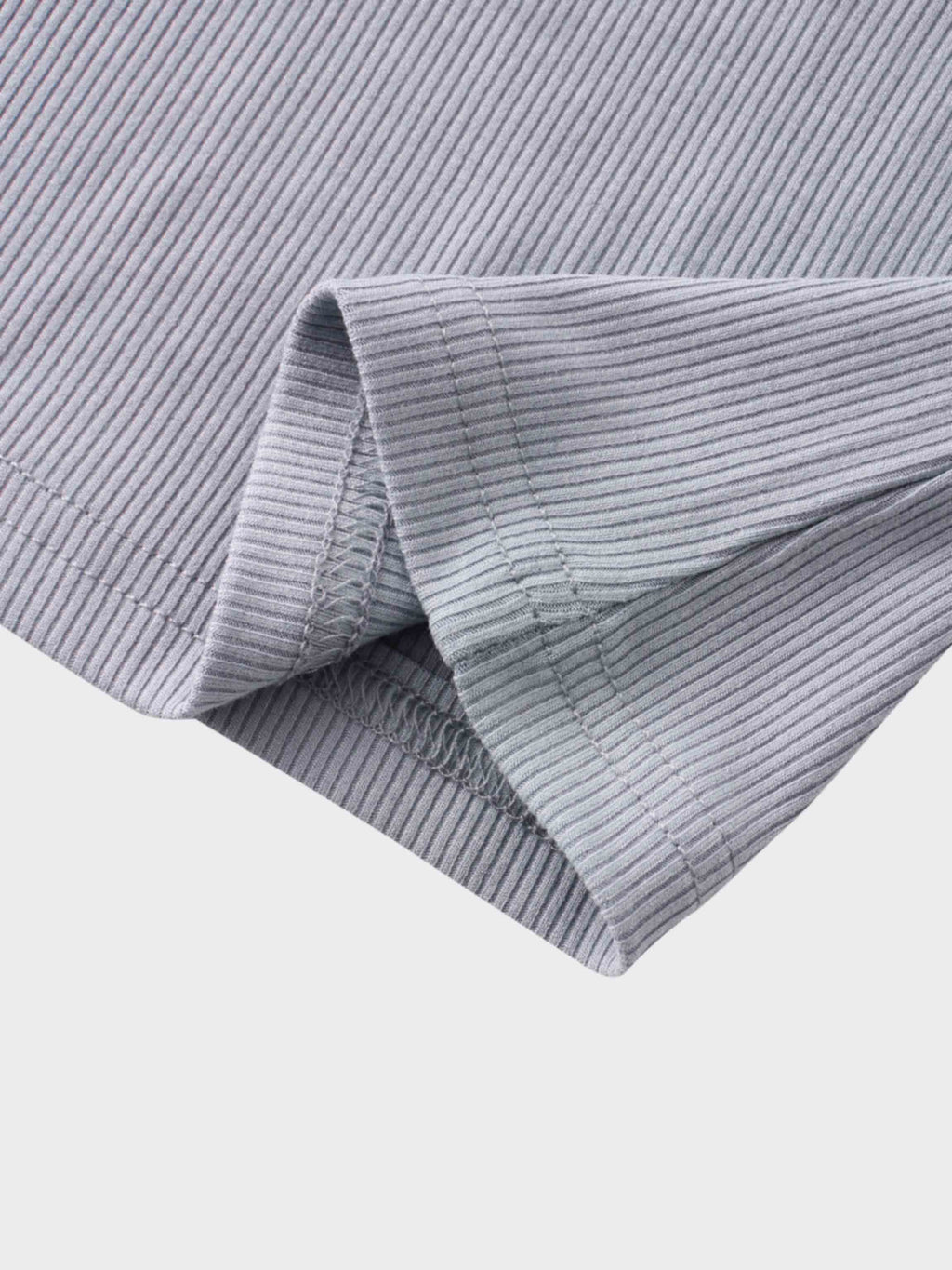 RIBBED HIGH V 3Q-PURPLE