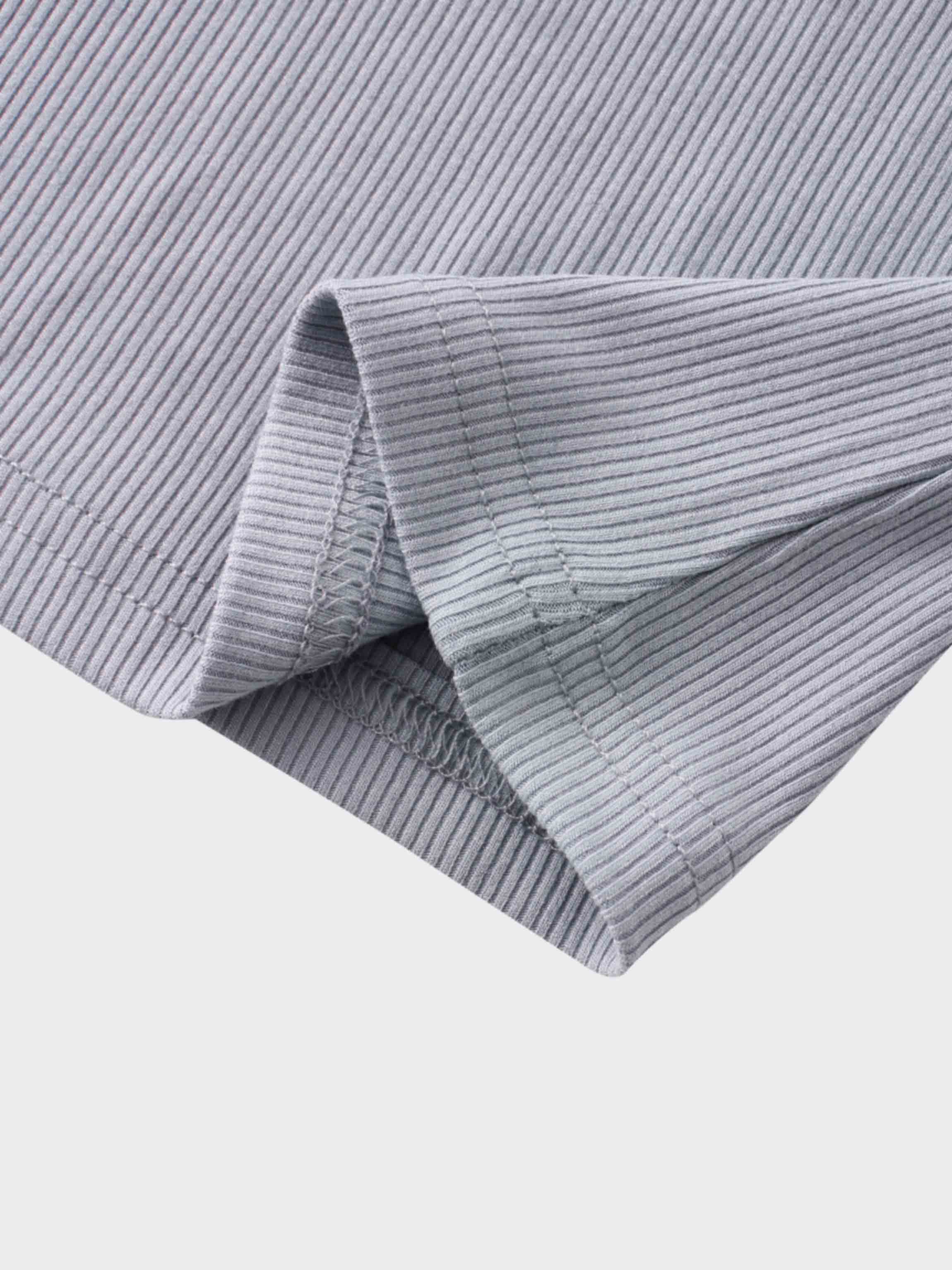 RIBBED HIGH V 3Q-PURPLE