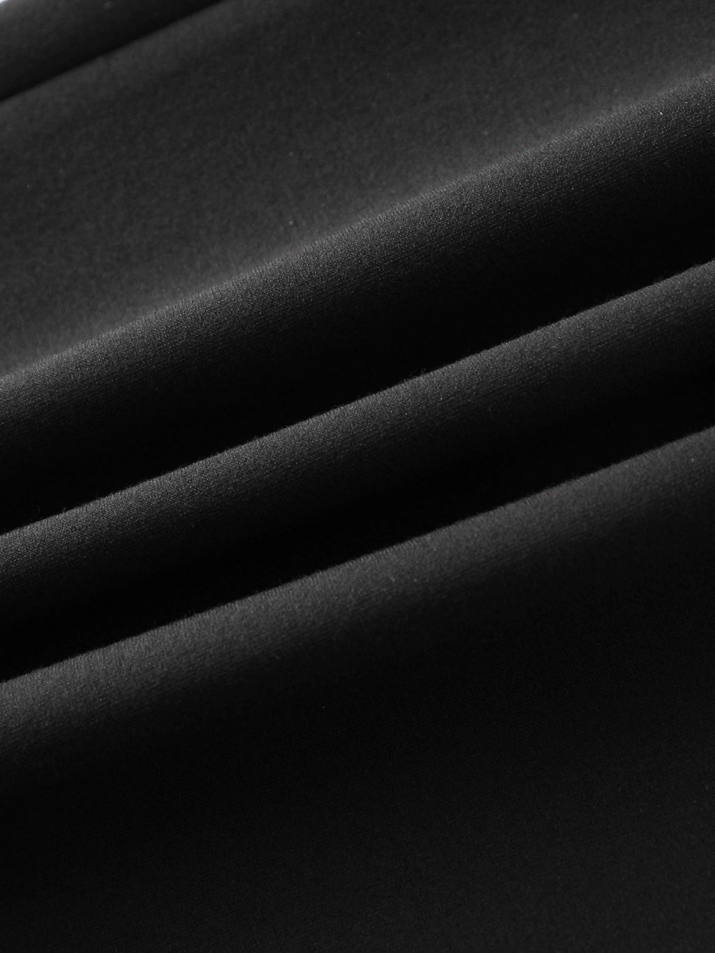 Straight Maxi Stretch Skirt-Black