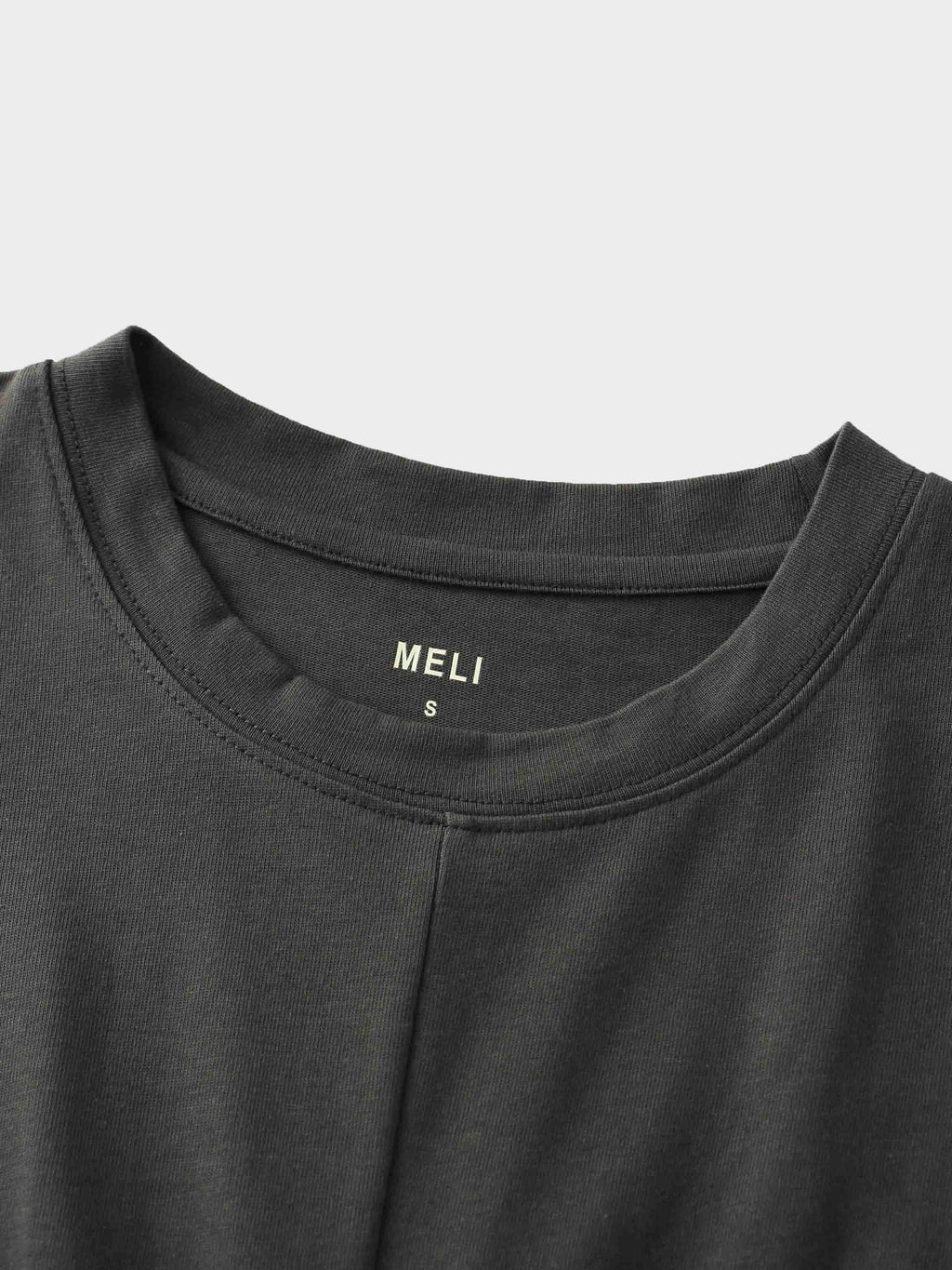 Tie Knot Tee-Dark Grey