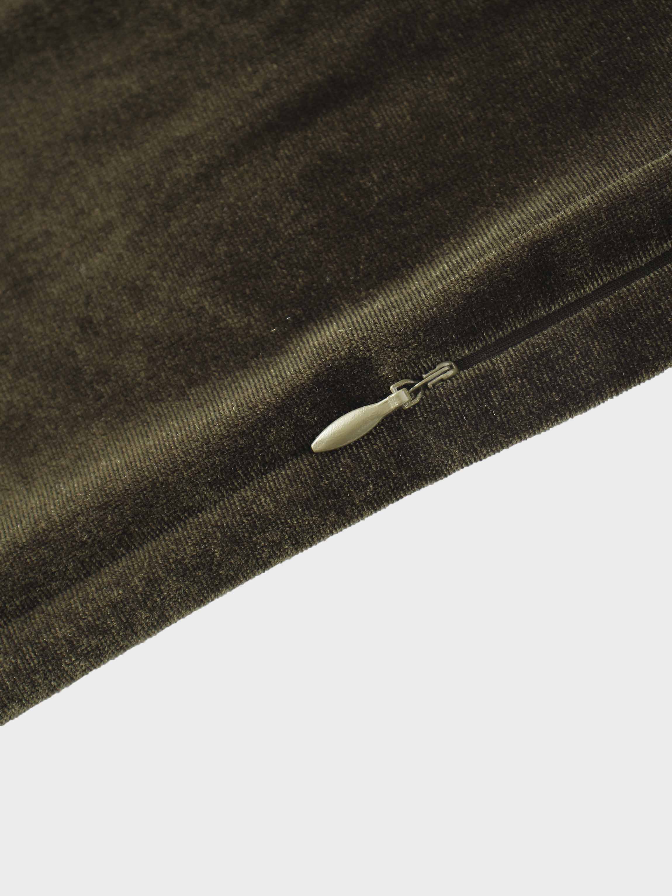 Ombre Velour Slip Dress-Green