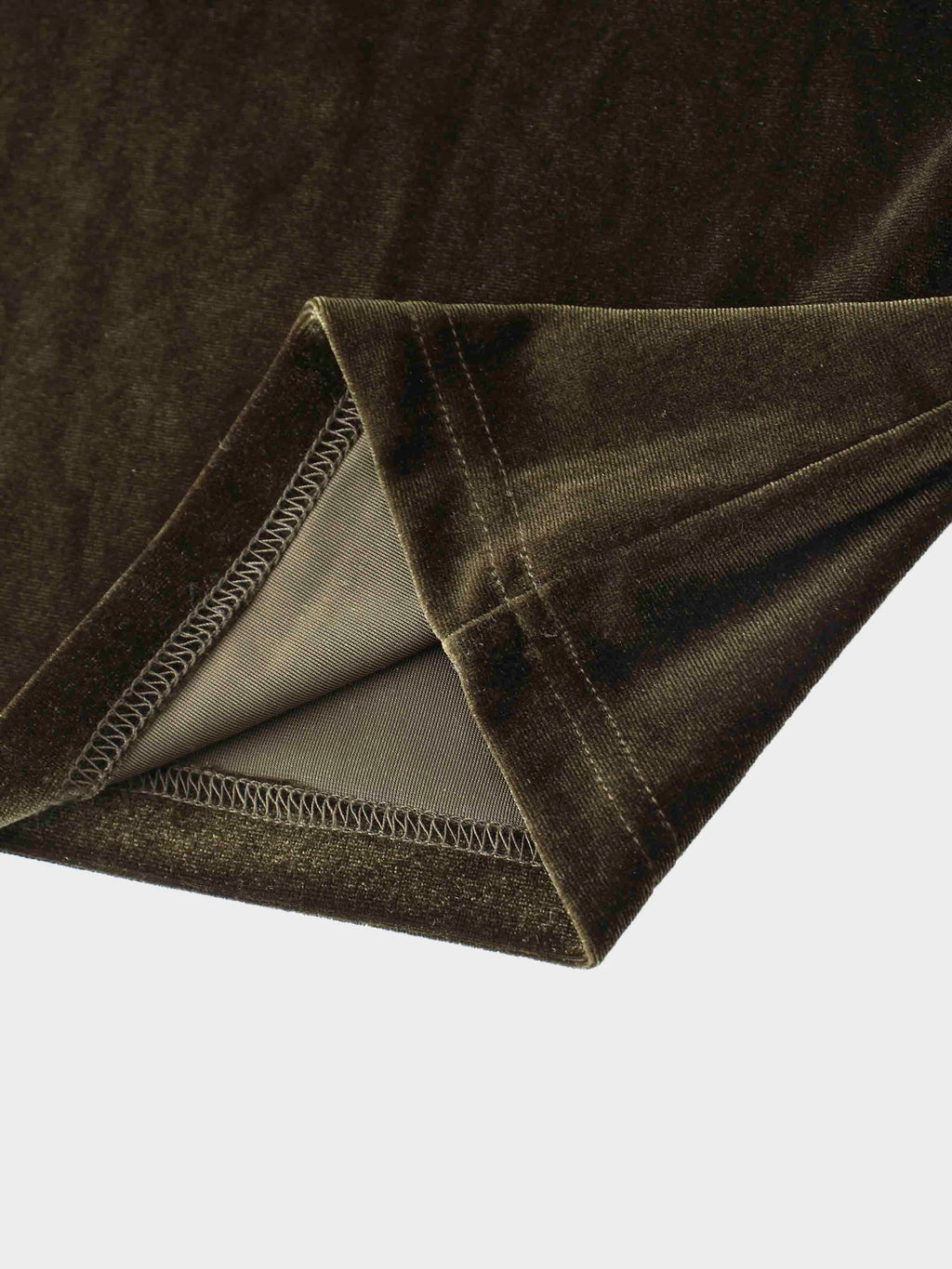 Ombre Velour Slip Dress-Green