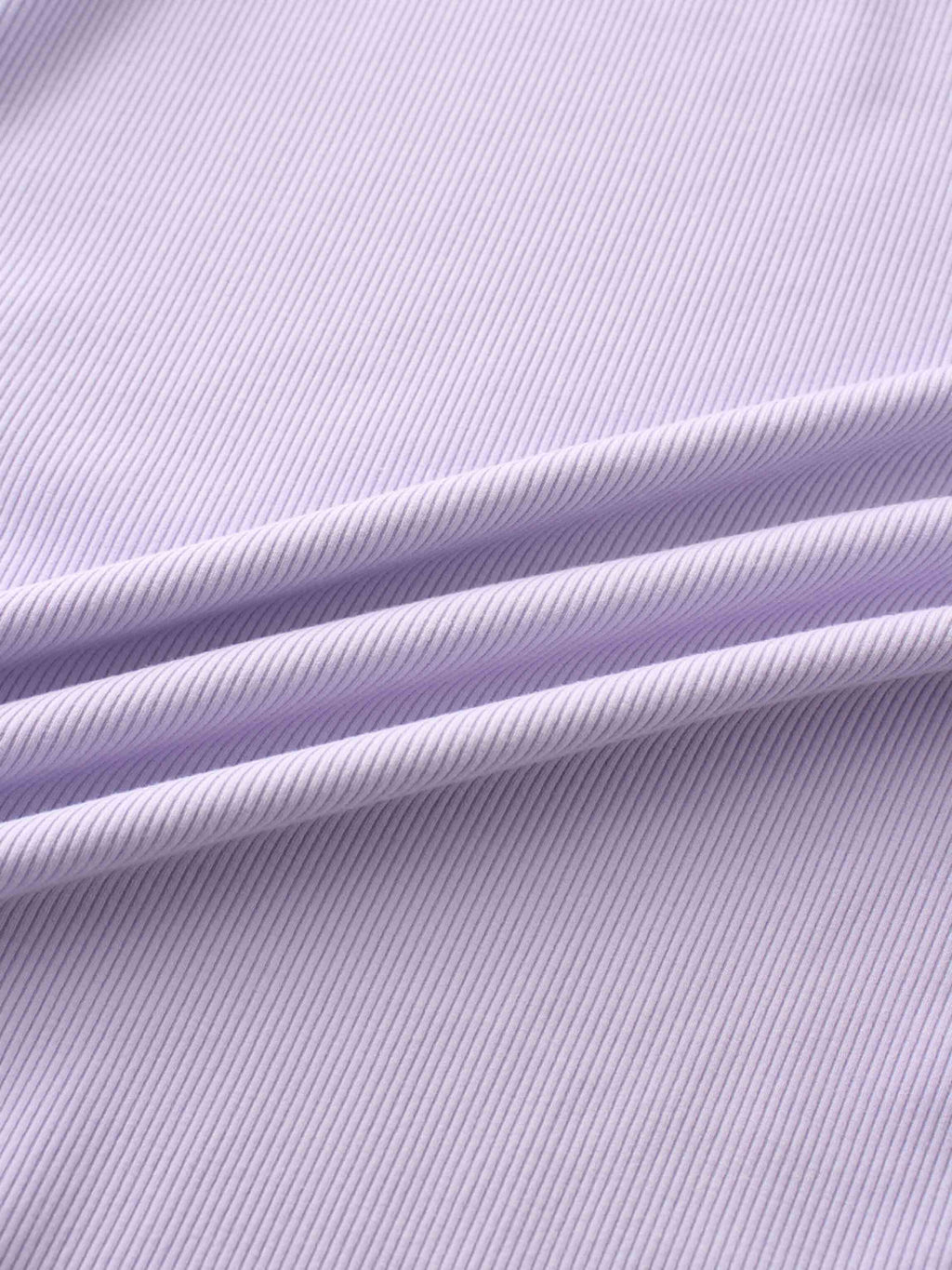 RIBBED HIGH V 3Q-LILAC