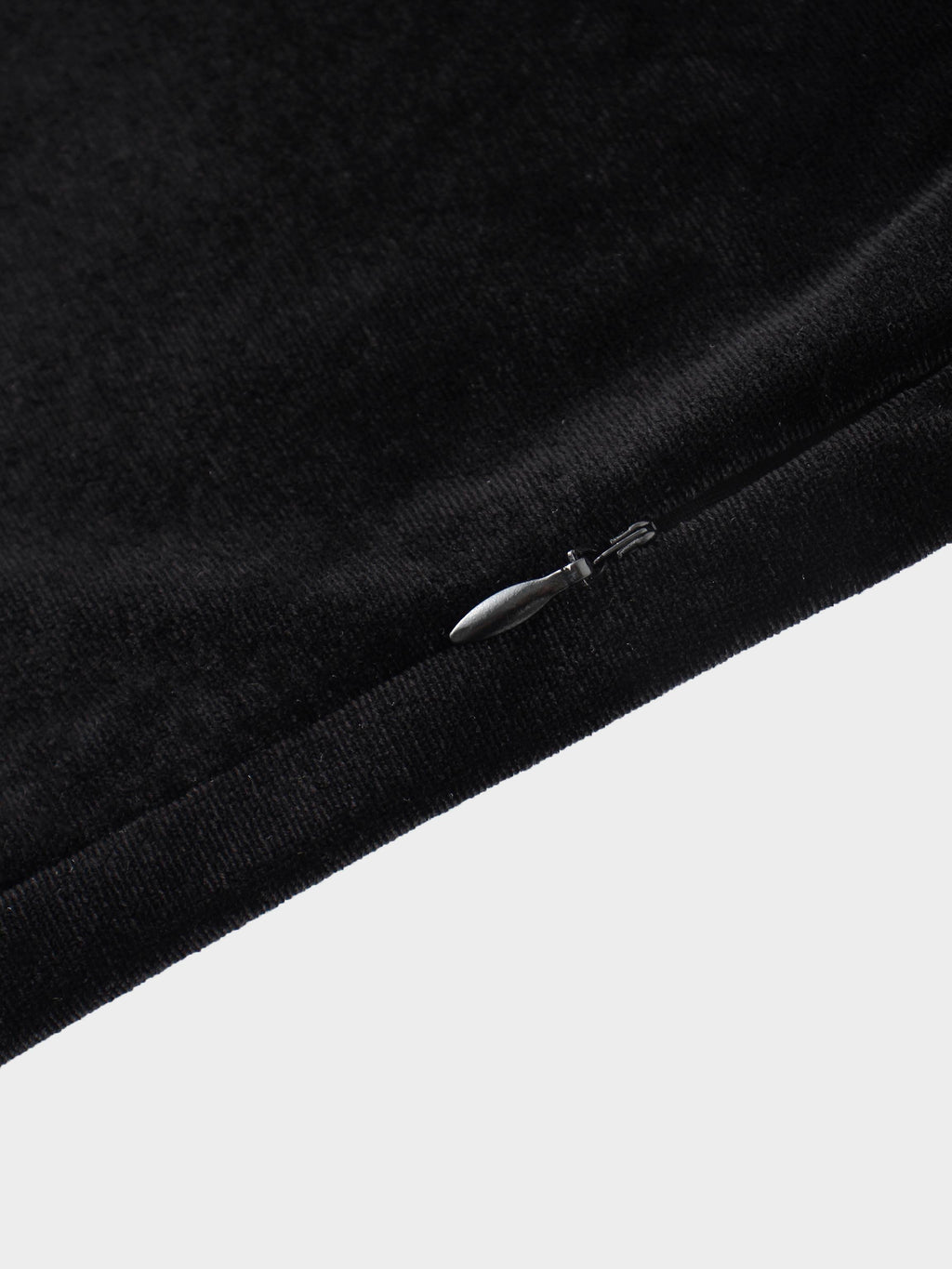 Ombre Velour Slip Dress-Black