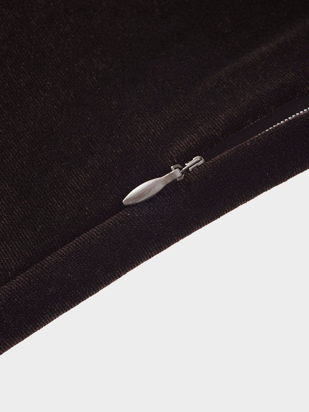 Ombre Velour Slip Dress-Brown