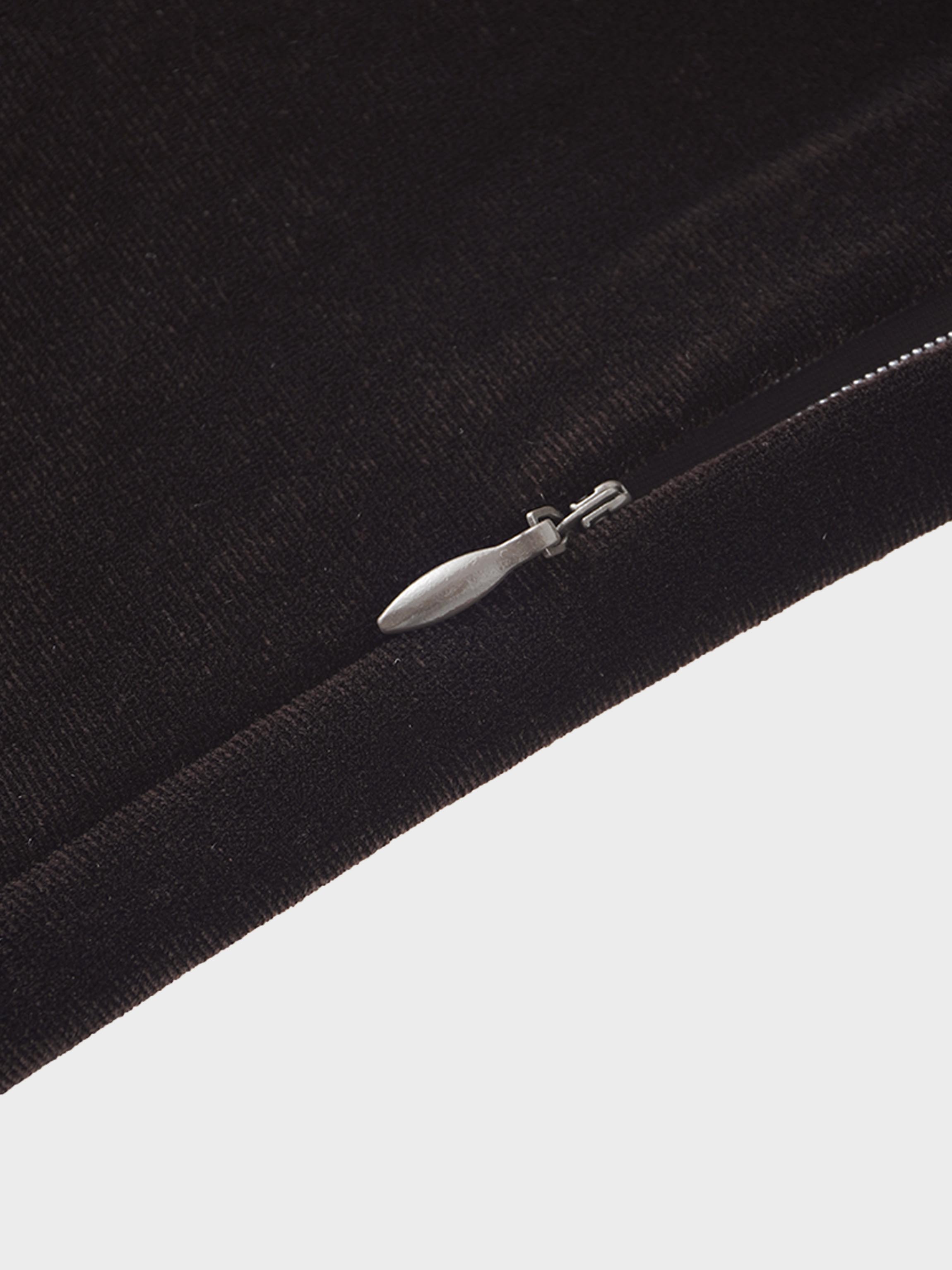 Ombre Velour Slip Dress-Brown