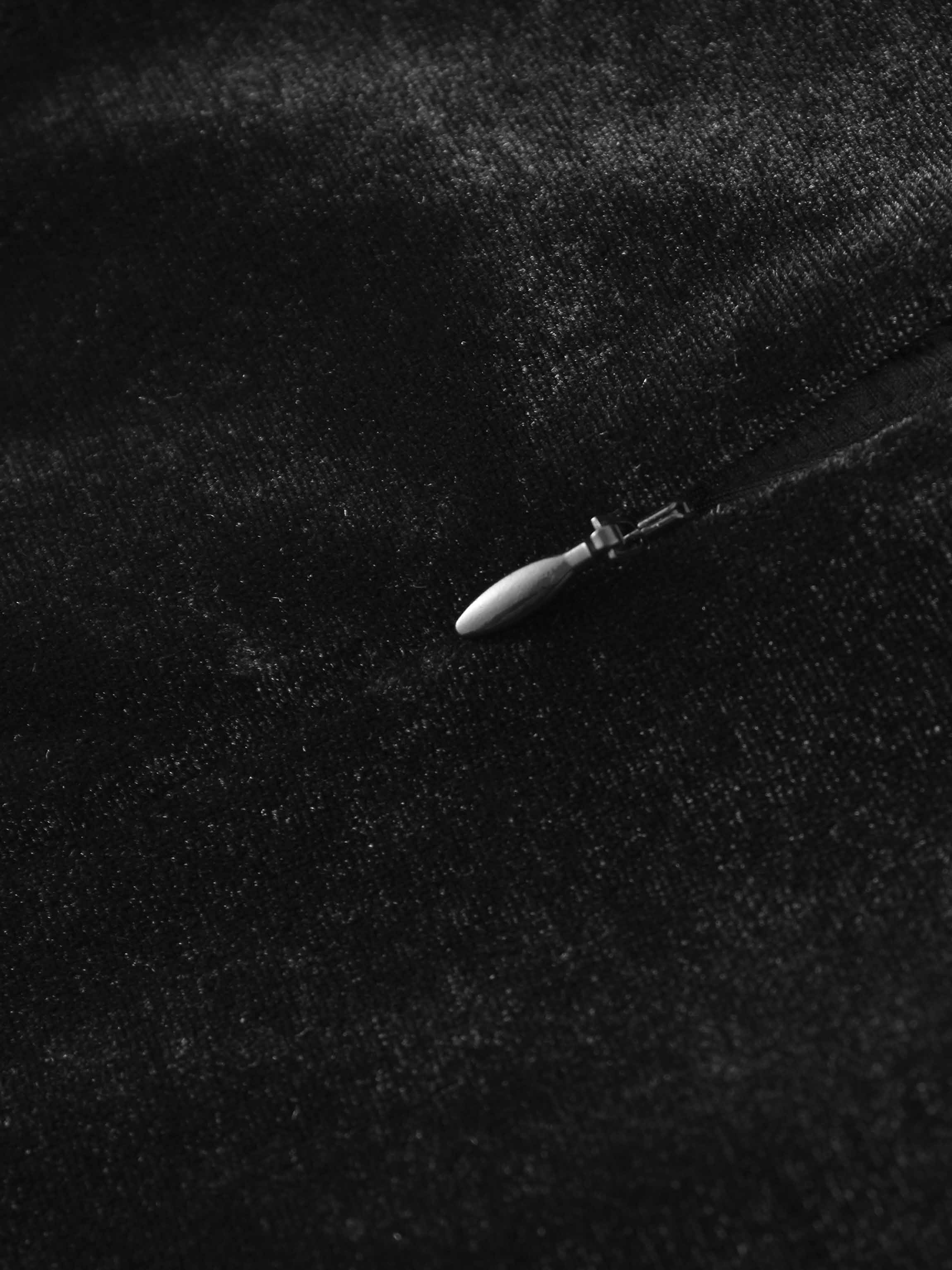 Velour Front Knot Maxi Dress-Black