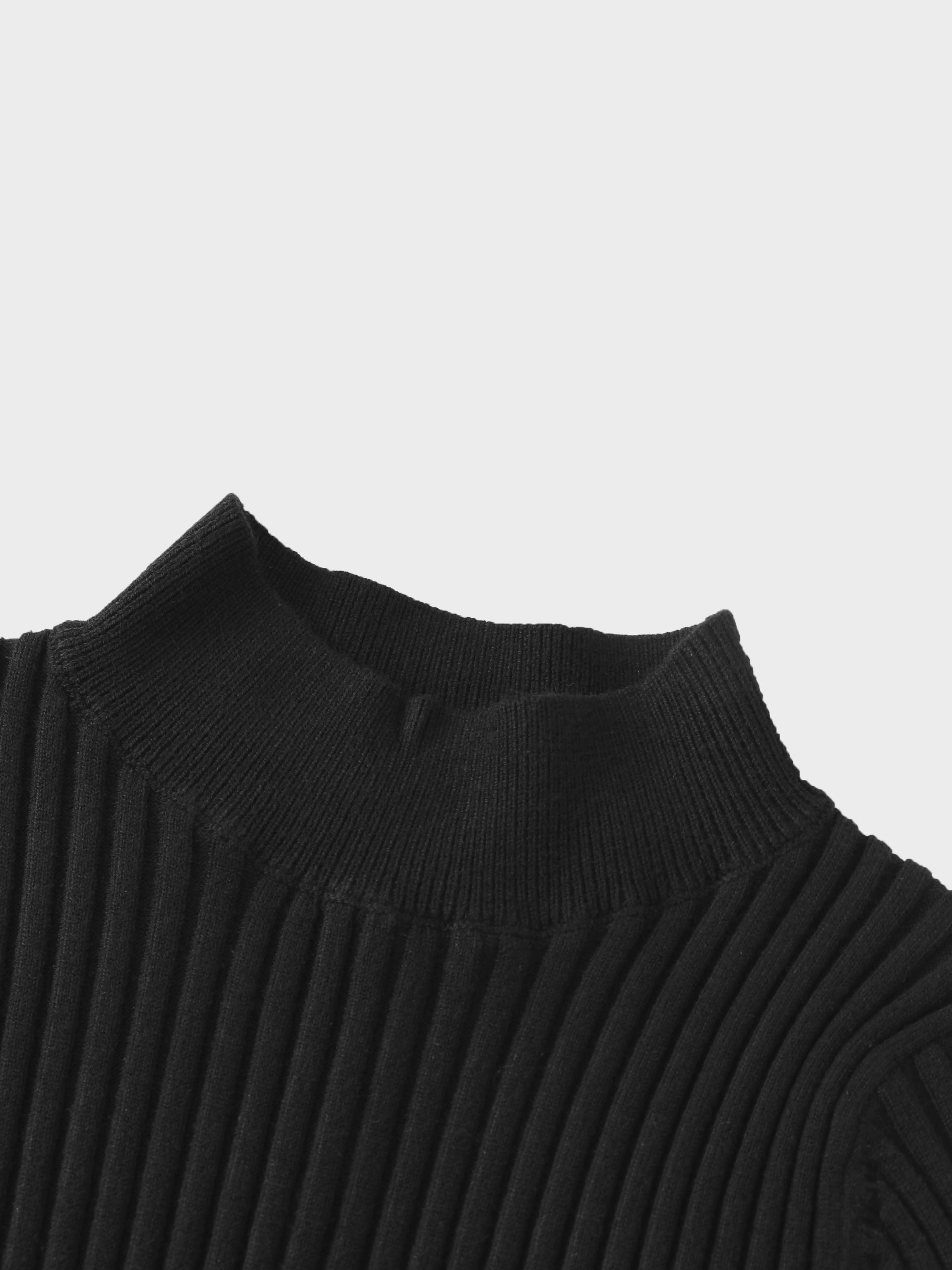 Crepe Bottom Dress-Black/Black