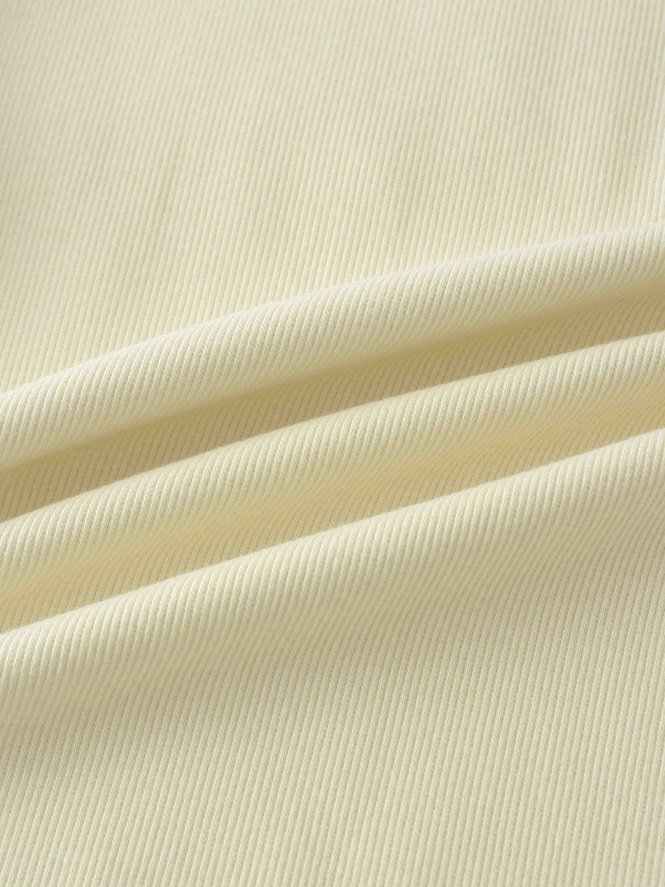 Ribbed Crew Neck Puff Sleeve Top-Ivory