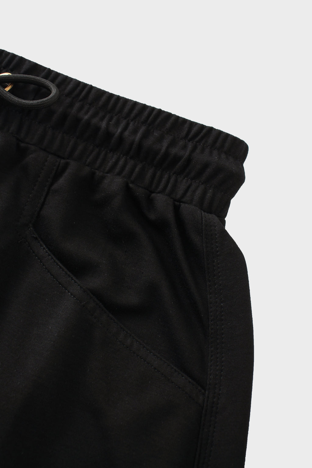 Drawstring Pocket T-Shirt Skirt-Black